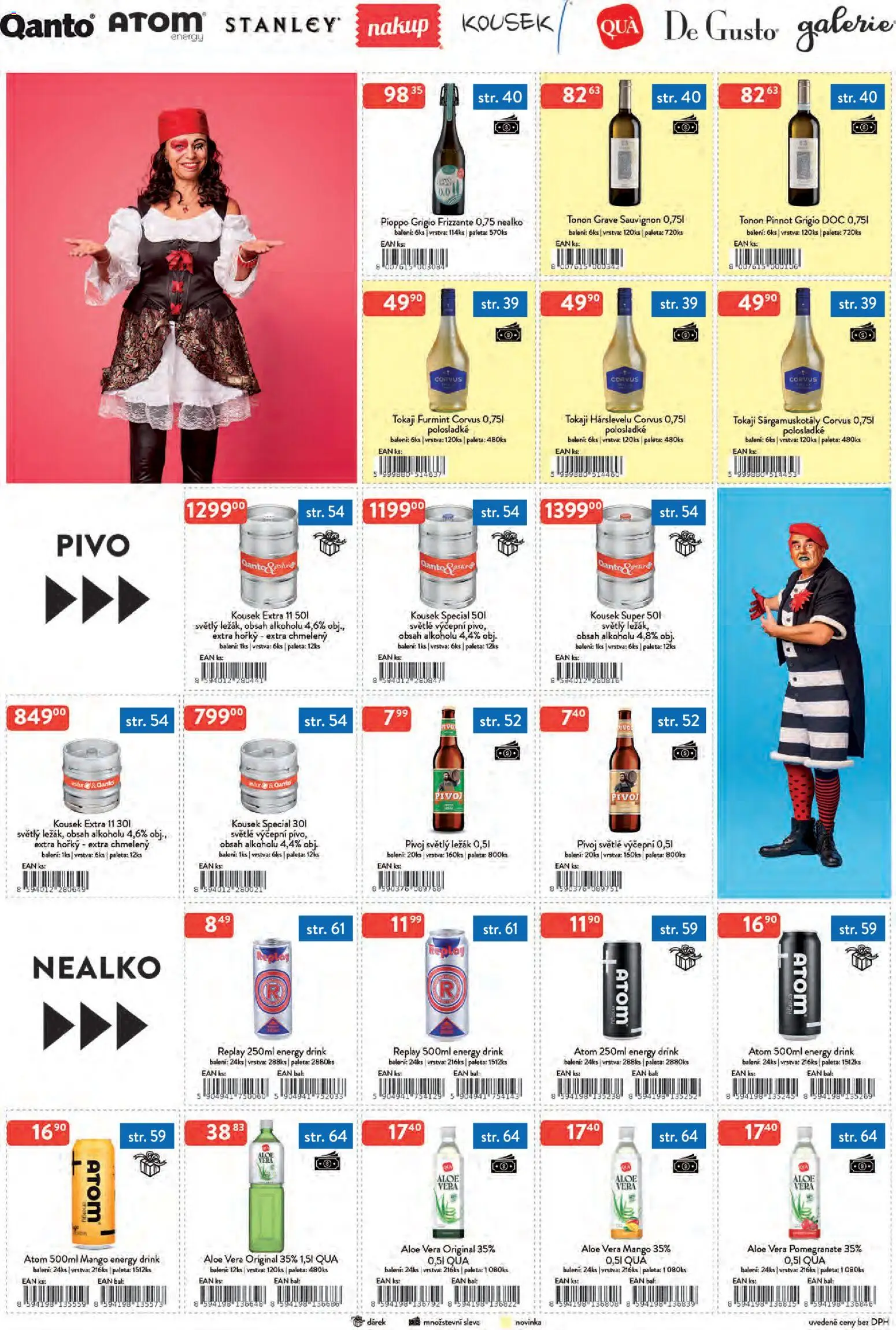 Astur & Qanto leták - Velkoobchod 09/2026 od 01.09.2026 | Strana: 4 | Produkty: Pivo, Frizzante, Aloe vera, Energy drink