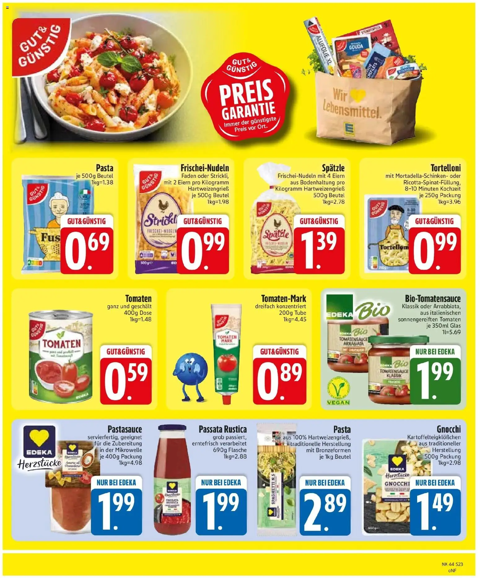 Edeka Prospekt Murnau (ab 26.10.2026) » Angebote Online | Seite: 25 | Produkte: Gnocchi, Mikrowelle, Spaghetti, Tomaten