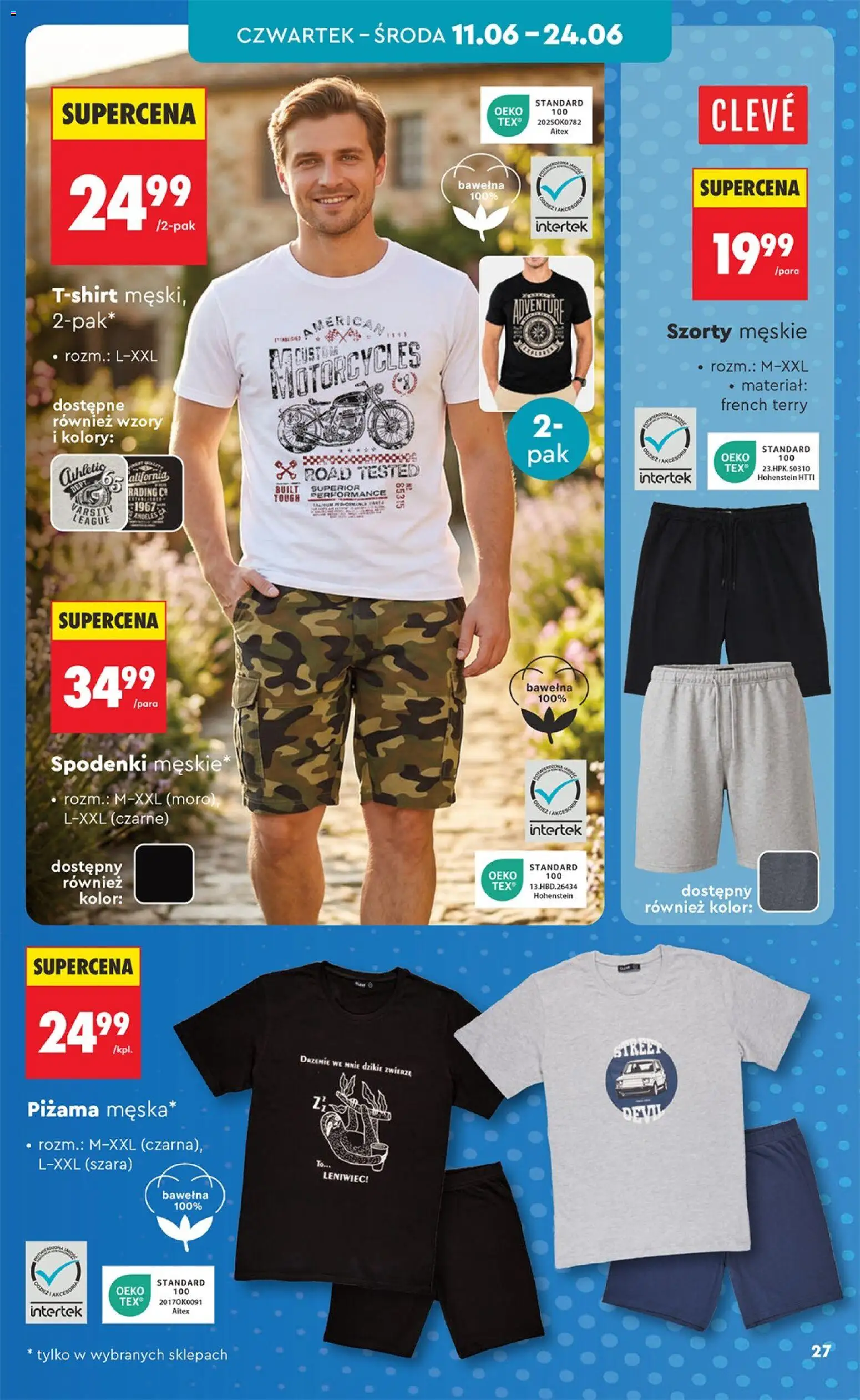 Biedronka gazetka - Hity i inspiracje od 06.06.2026 | Strona: 29 | Produkty: Szorty, Spodenki, Piżama