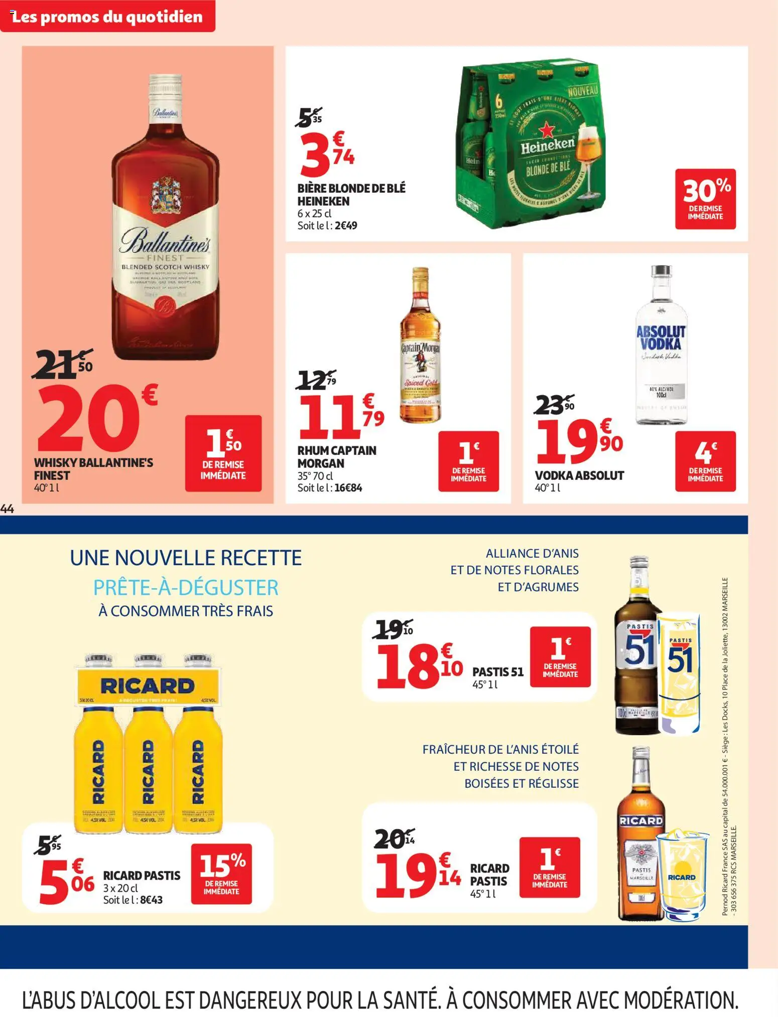 {H1} | Pagina: 44 | Producten: Whisky, Heineken, Vodka, Ballantine’s