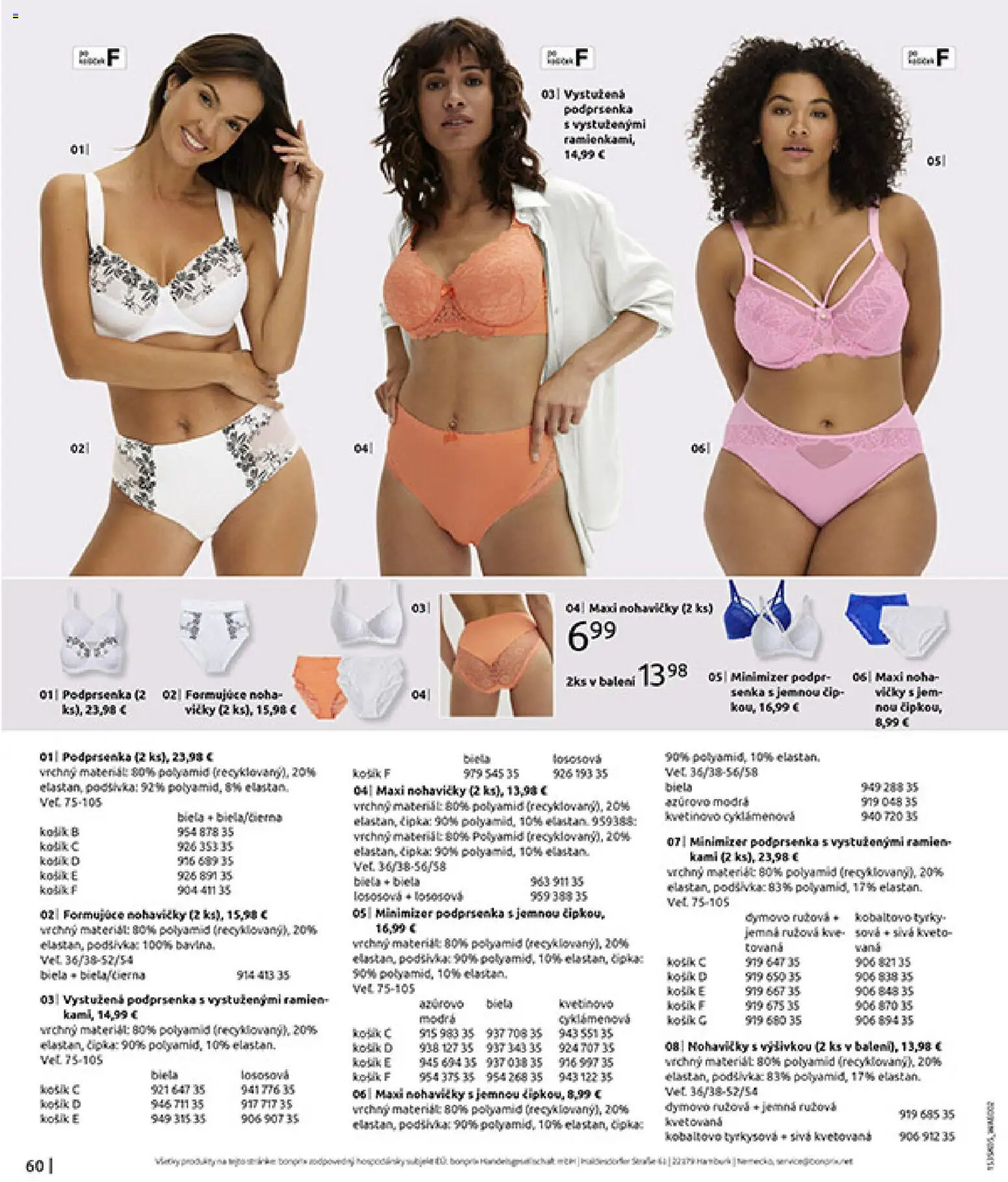 Nové Bonprix akcie – leták je platný od 01.01.2026 | Strana: 62 | Produkty: Vaňa, Nohavičky, Podprsenka