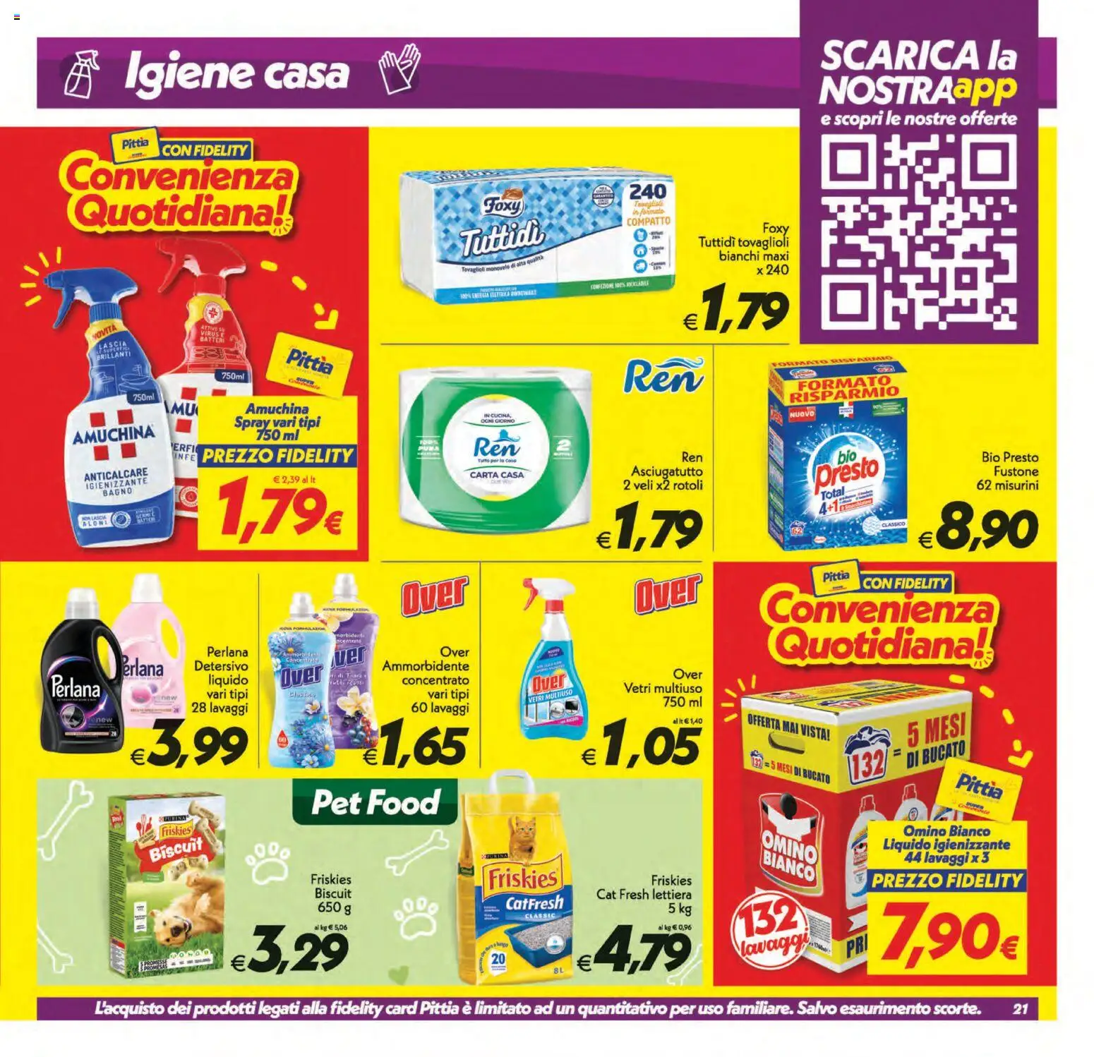 Volantino SuperConveniente del 01/09/2026 | Pagina: 21 | Prodotti: Ammorbidente, Anticalcare, Asciugatutto, Bagno