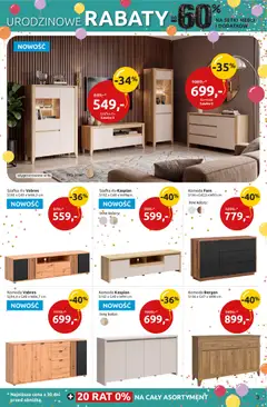 Pogląd oferty "Black Red White promocje" - ważna od 24.09.2026 | Strona: 3 | Produkty: Komoda, szafka RTV