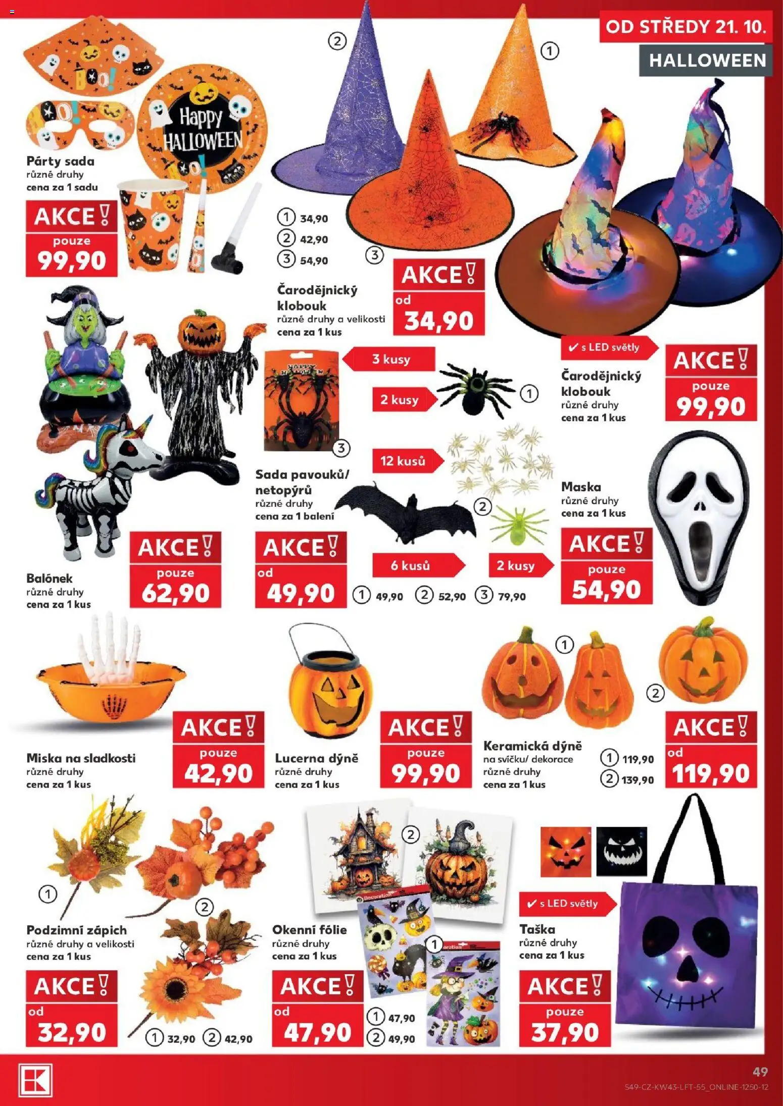 Kaufland leták - Plzeň Bory od 21.10.2026 | Strana: 49 | Produkty: Fólie, Klobouk, Miska, Maska