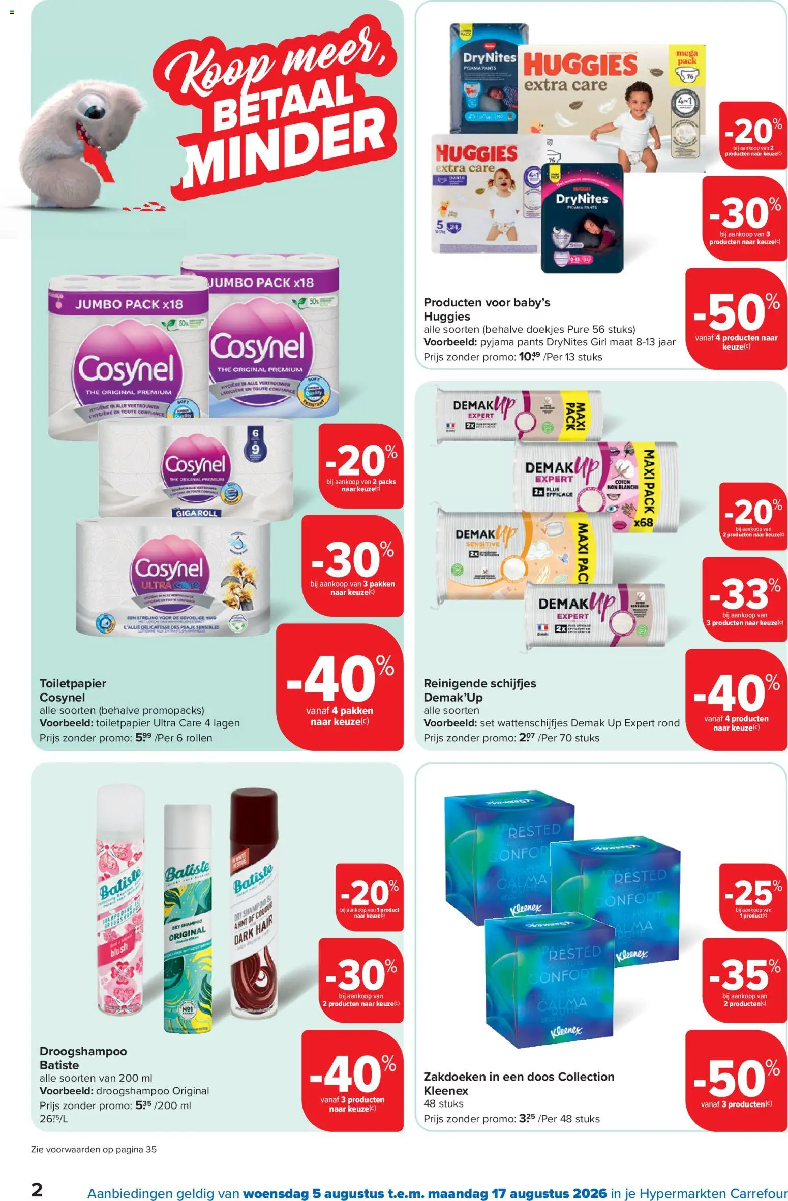 {H1} | Pagina: 2 | Producten: Doekjes, Pads, Toilet, Shampoo