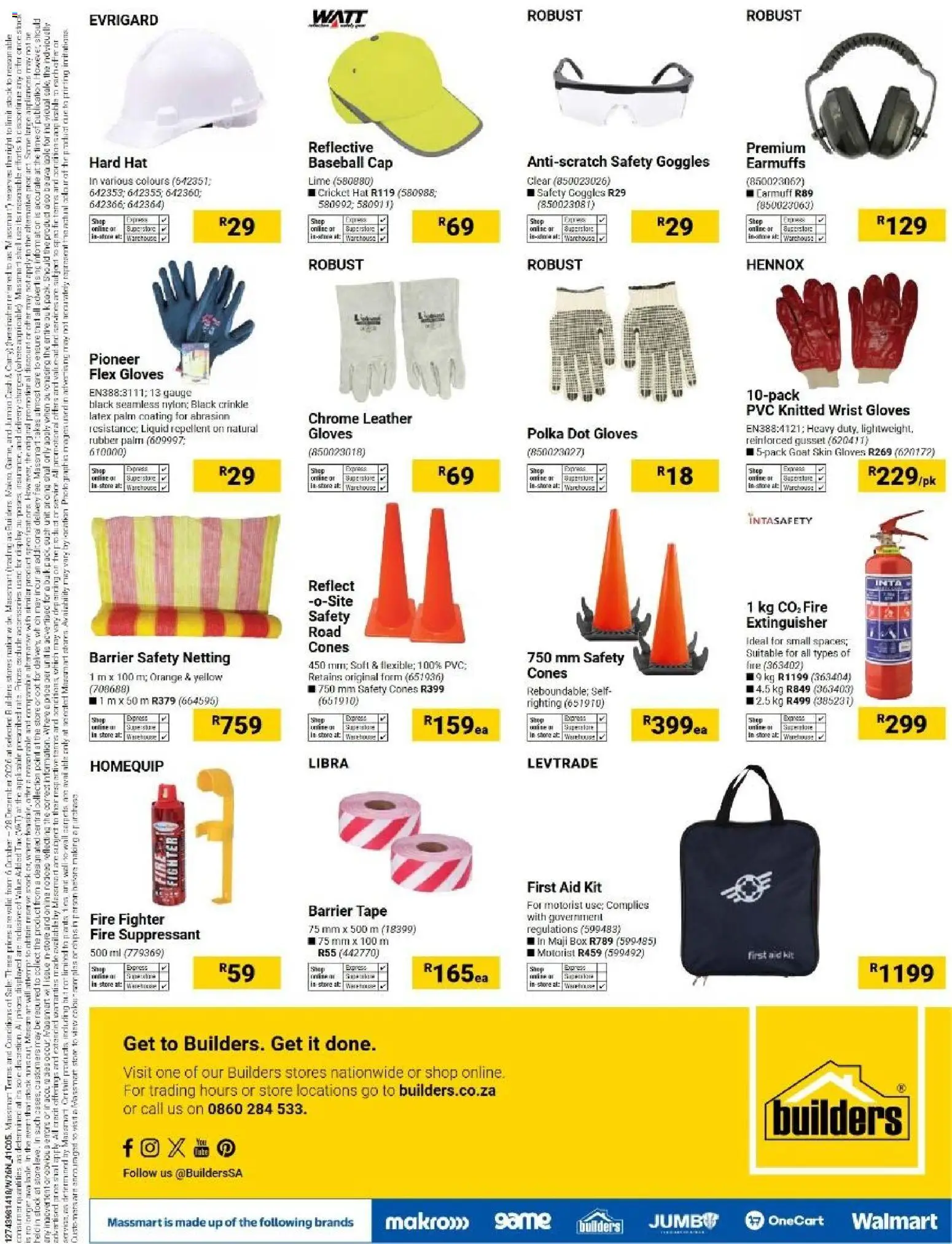 New Builders catalogue – valid from 06/10/2026 | Page: 48 | Products: Hat, Gloves, Stock, Tape