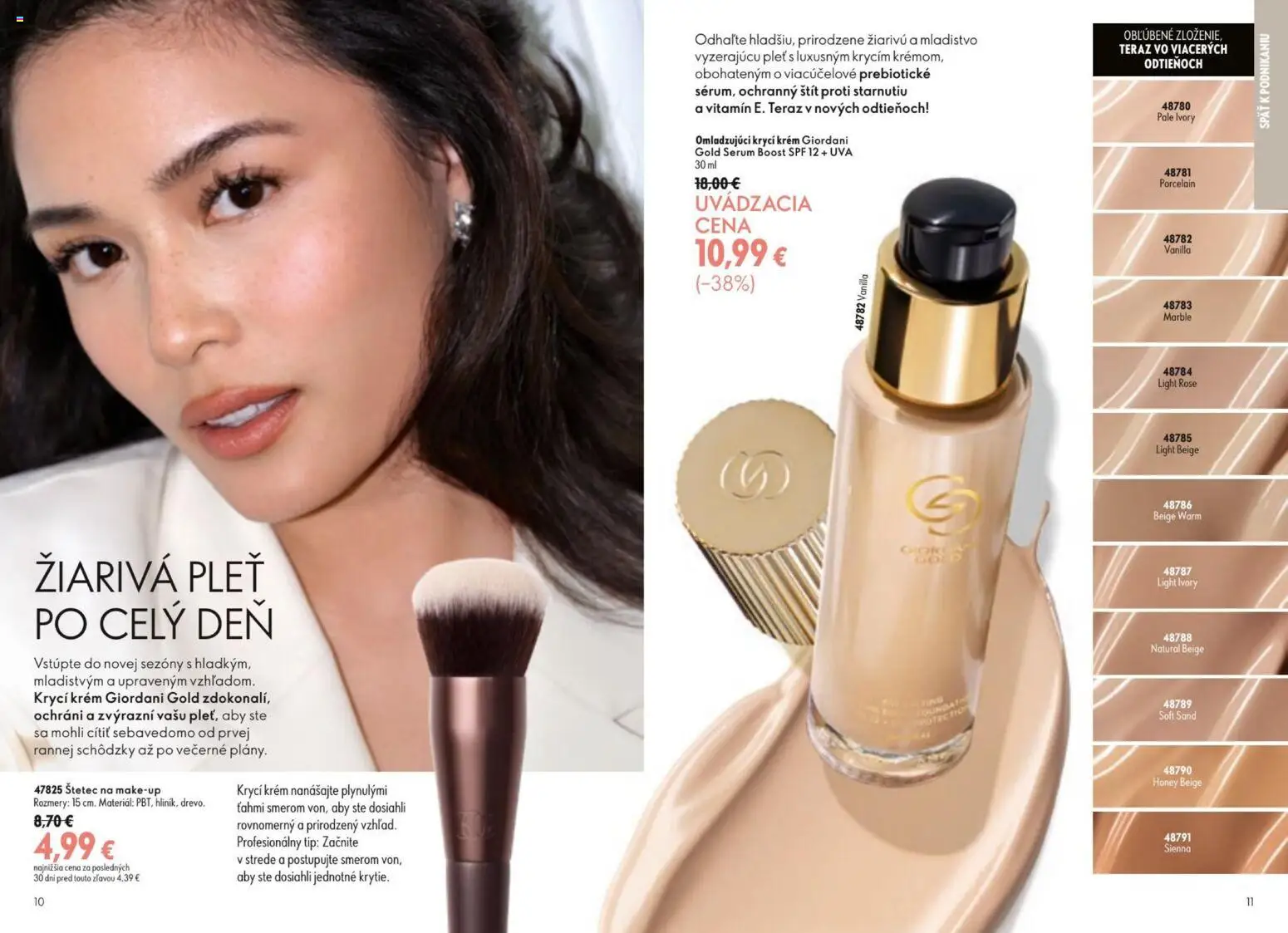 Nové Oriflame akcie – leták je platný od 19.08.2026 | Strana: 6 | Produkty: Štetec, Krém