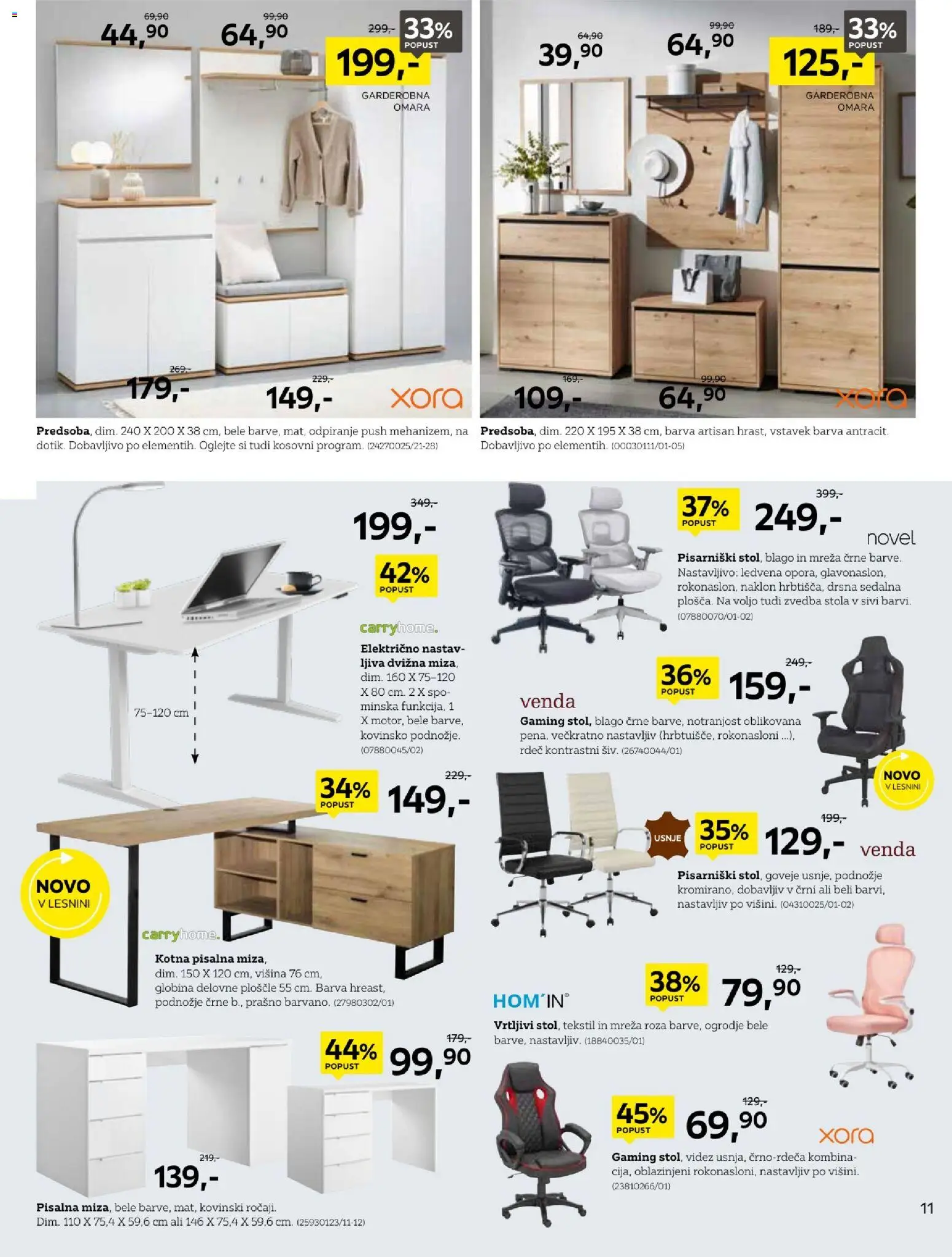 Novi XXXL Lesnina katalog ponudbe – veljaven od 14.09.2026 | Stran: 11 | Izdelki: Omara, Barva