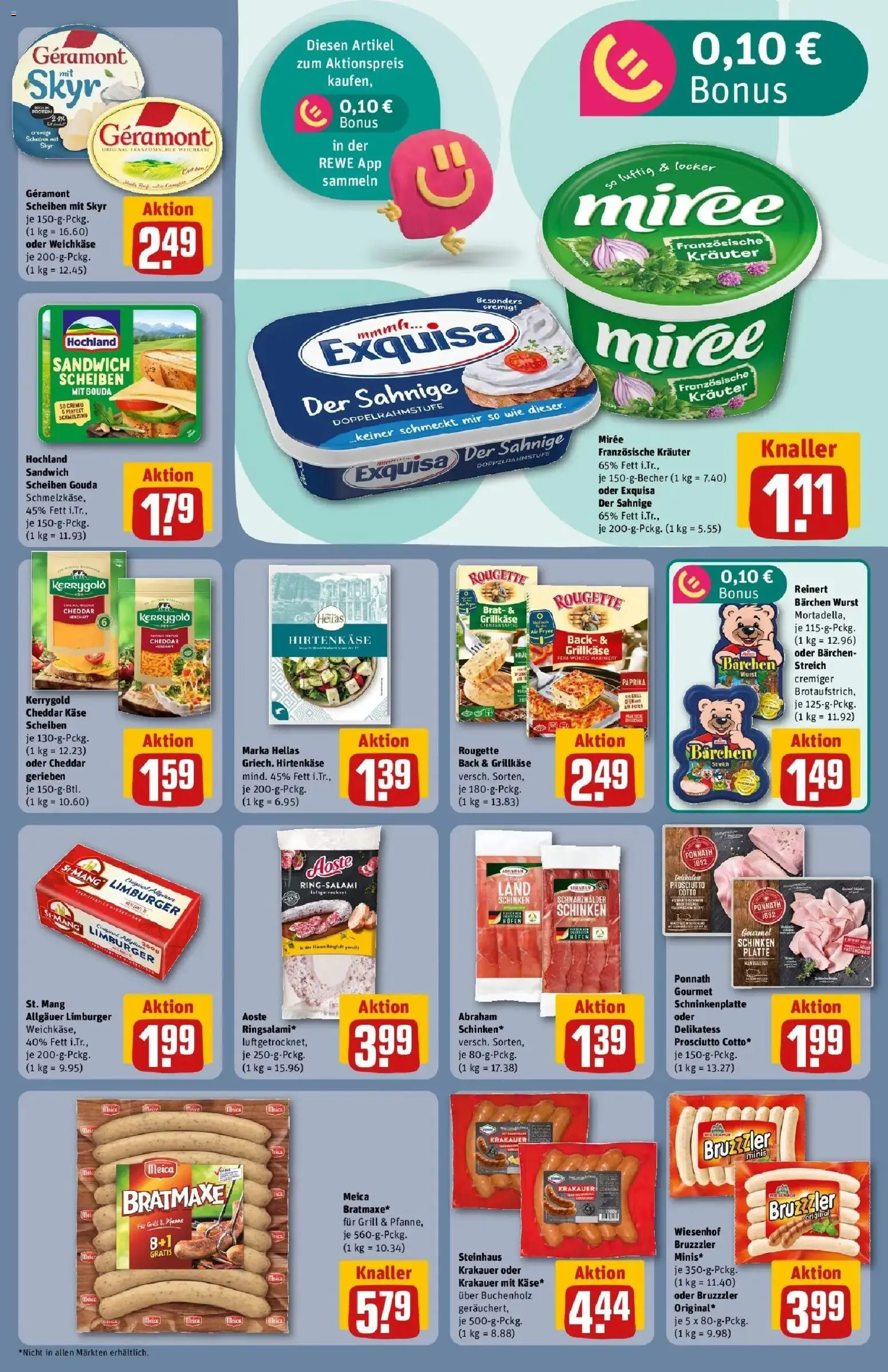 REWE Prospekt ab 17.08.2026 zum Blättern » Angebote | Seite: 17 | Produkte: Geramont, Käse, Meica, Paprika