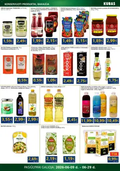 Kubas leidinys galioja nuo 2026.06.09 | Puslapis: 8 | Prekių: Kruopos, Padažas, Makaronai, Kečupas