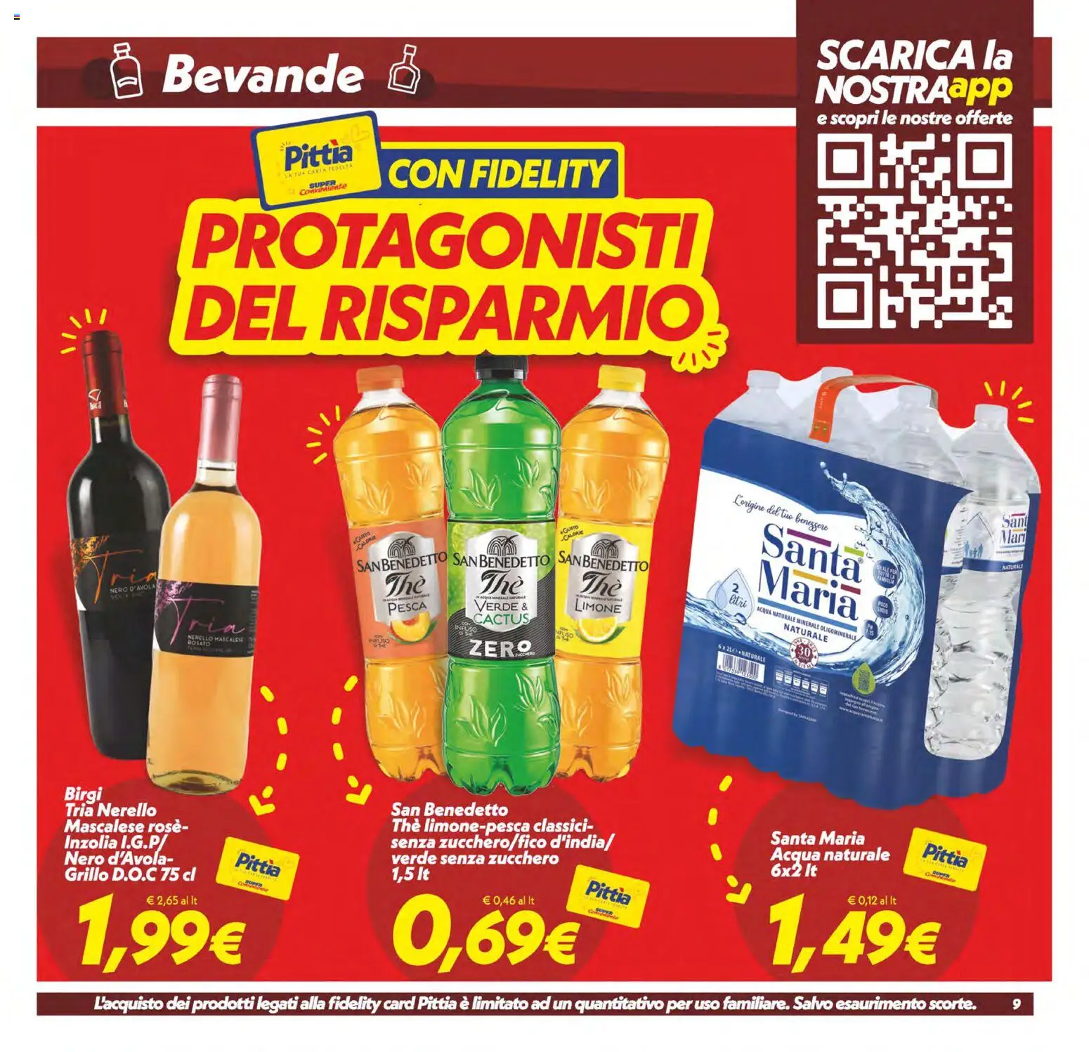 Volantino SuperConveniente del 29.05.2026 | Pagina: 9 | Prodotti: Acqua, Zucchero, Limone, Acqua naturale