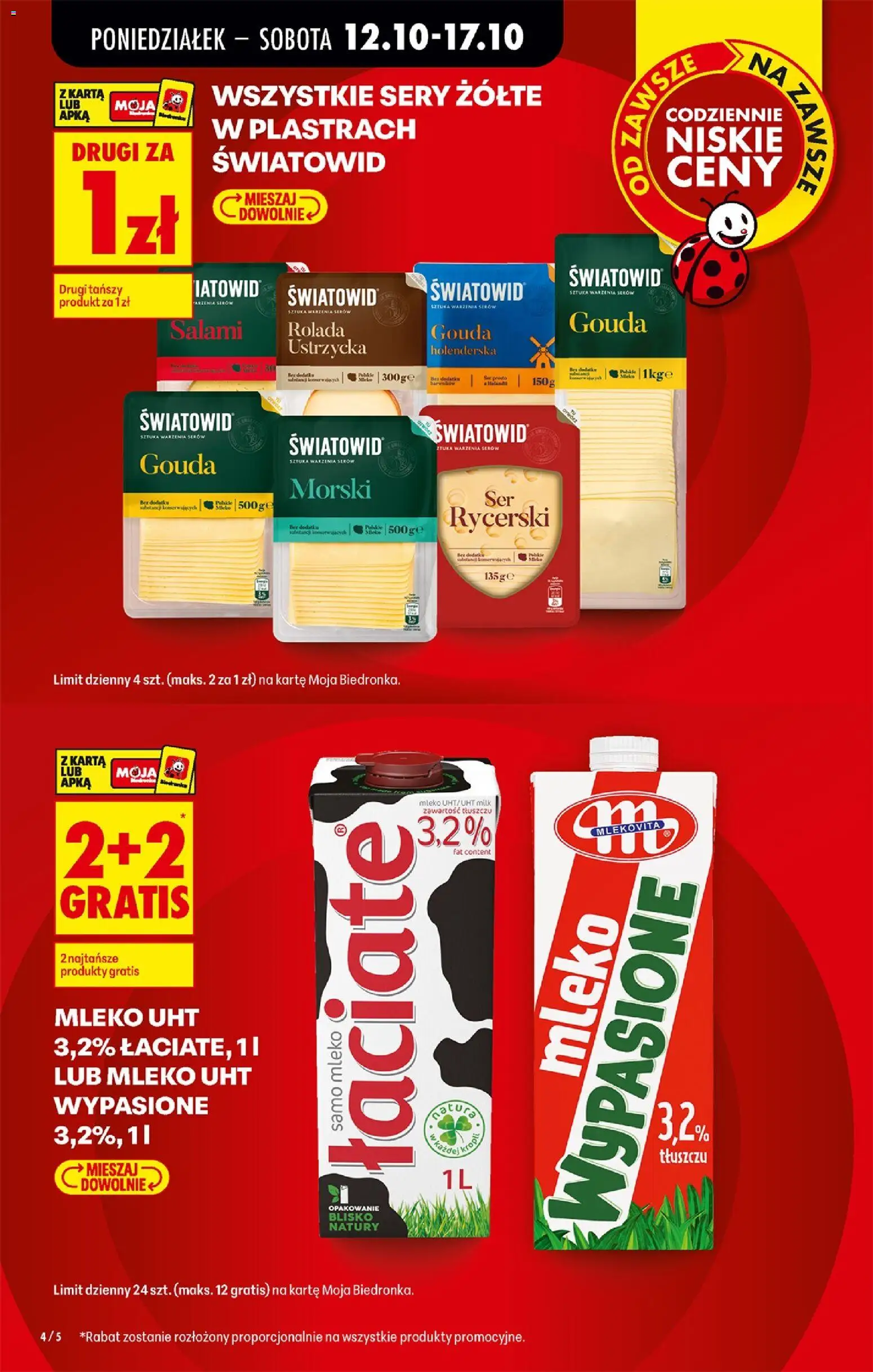 Biedronka Polsko leták - Codziennie niskie ceny od 12.10.2026 | Strana: 8 | Produkty: Gouda, Mléko