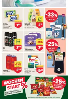 MPREIS Pfunds ab 24.09.2026 gültig | Seite: 11 | Produkte: Socken, Kissen, Shampoo, Waschmittel