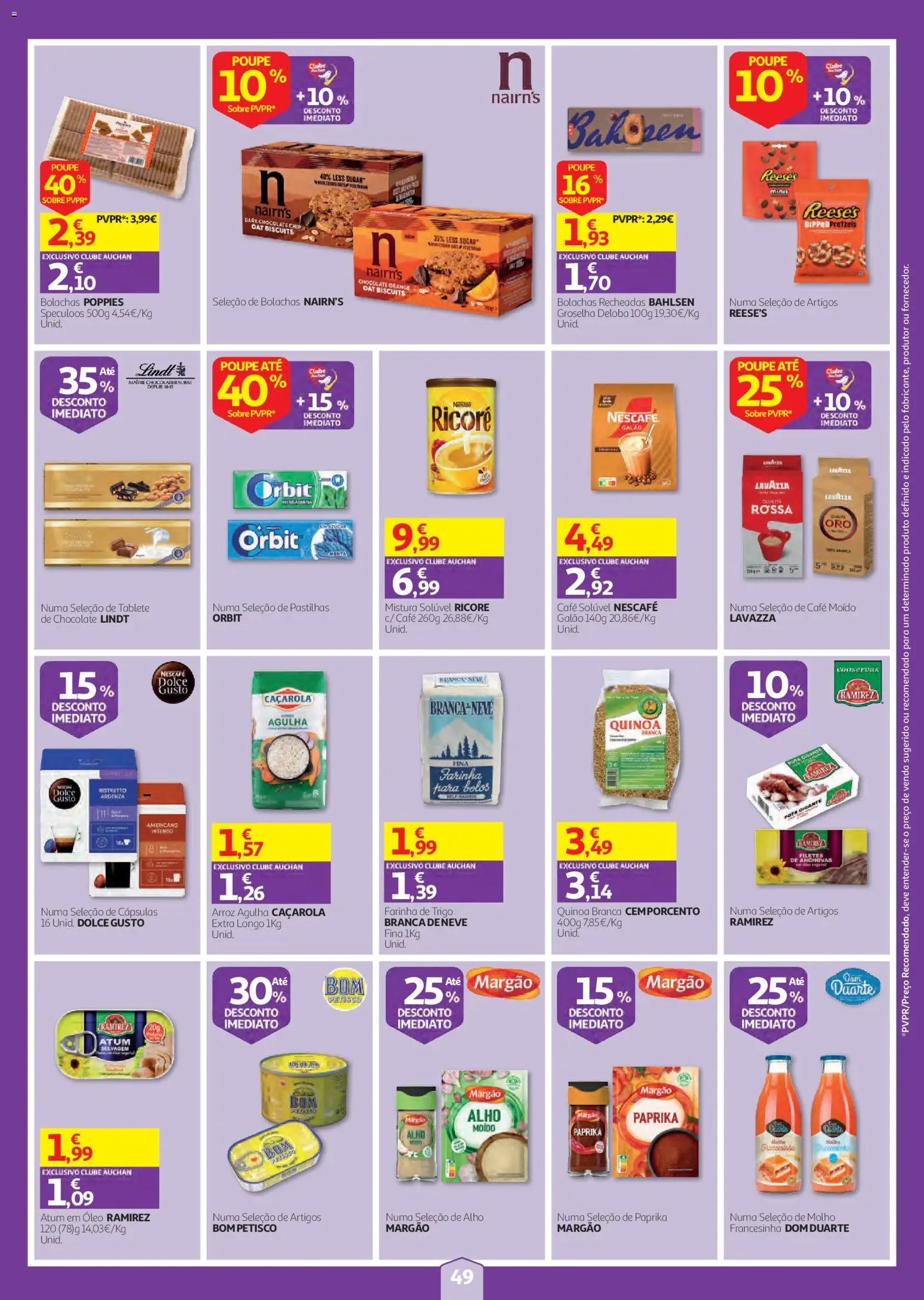 Auchan folheto │ válido de 20/08/2026 | Página: 49 | Produtos: Atum, Café solúvel, Quinoa, Farinha