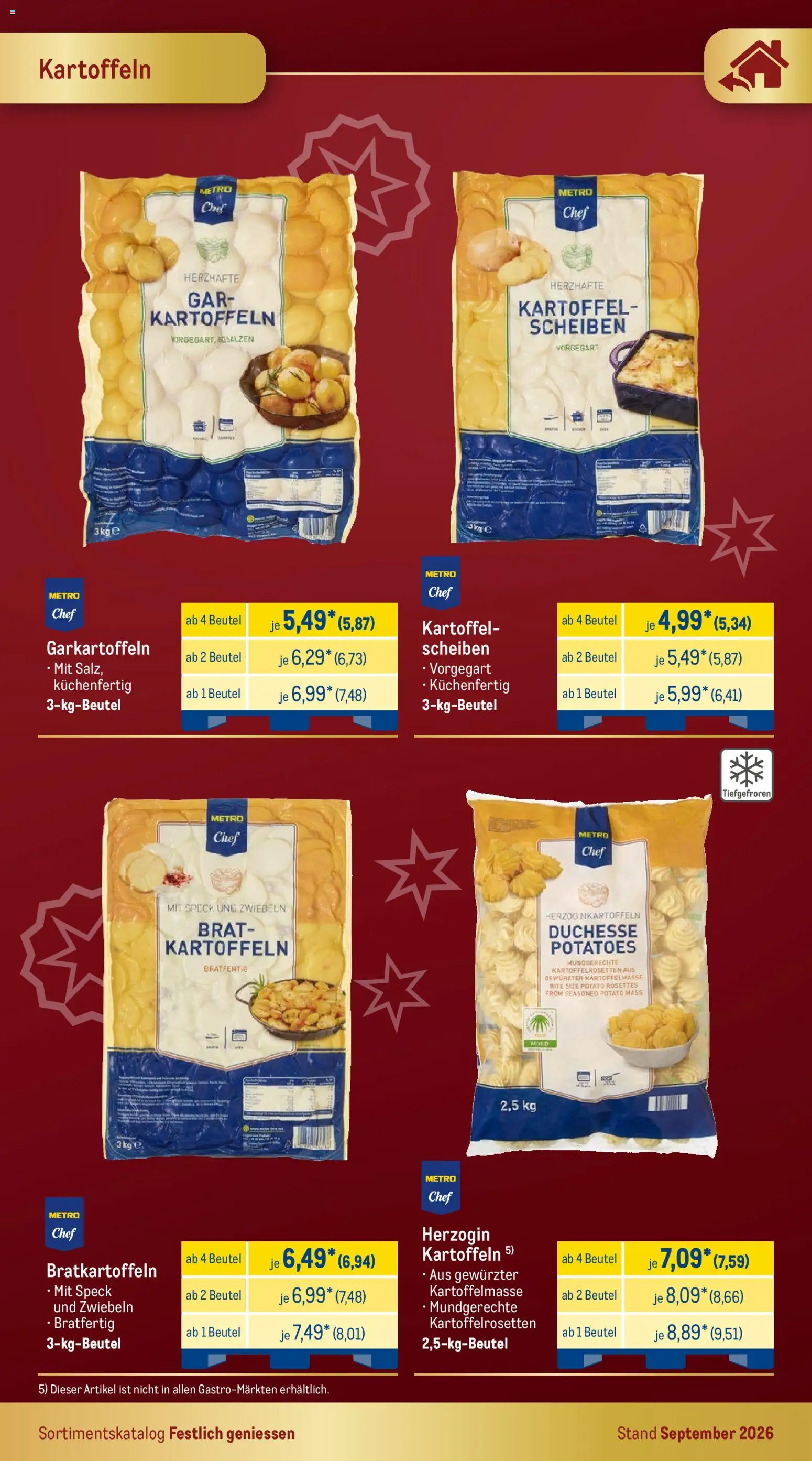 Metro Festlich Geniessen – gültig ab 01.09.2026 | Seite: 17 | Produkte: Kartoffeln, Zwiebeln, Salz