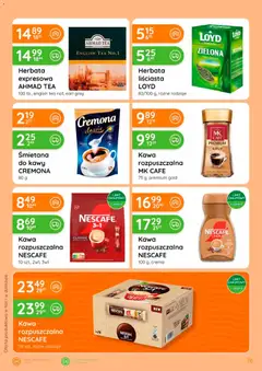 Pogląd oferty "Eurocash gazetka" - ważna od 17.09.2026 | Strona: 76 | Produkty: Zielona herbata, Earl Grey, Kawa rozpuszczalna, Śmietana