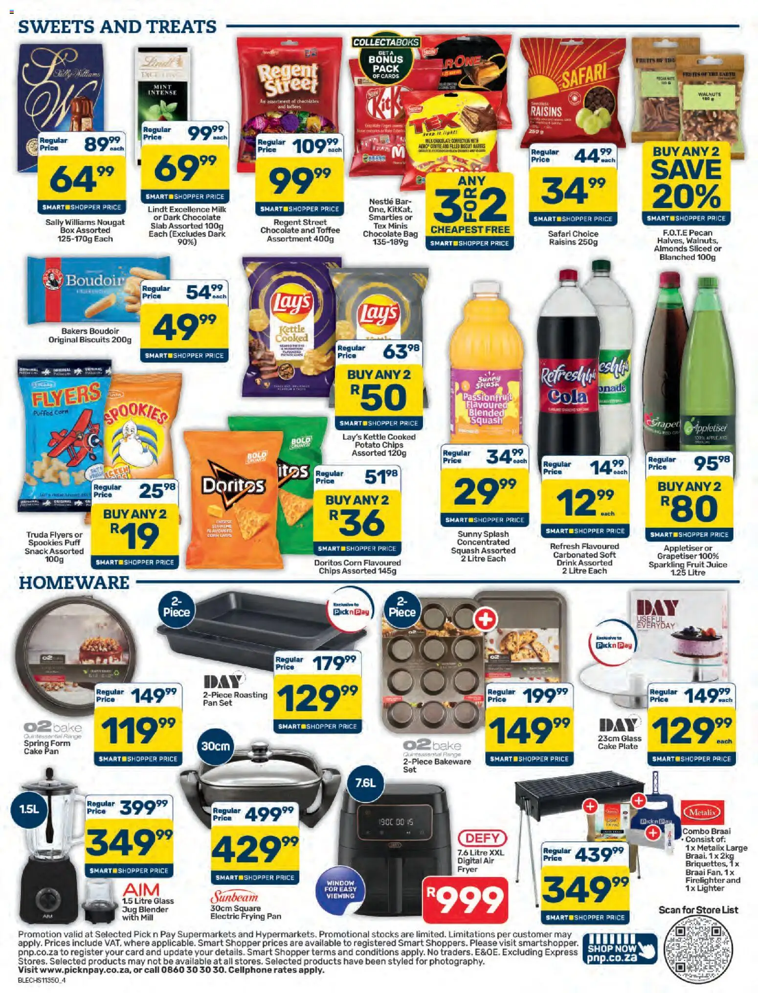 New Pick n Pay catalogue – valid from 23/10/2026 | Page: 4 | Products: Blender, Chocolate, Raisins, Fruit