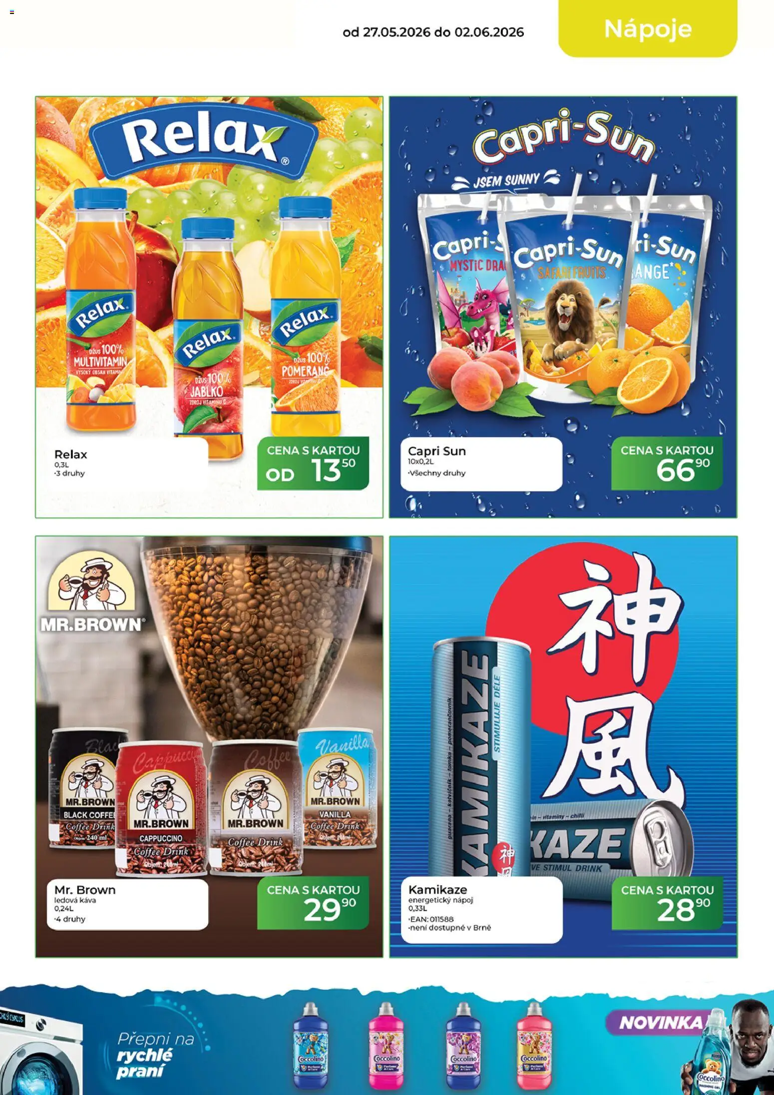 Tamda Foods leták od 27.05.2026 | Strana: 13 | Produkty: Energetický nápoj, Vitamíny, Cappuccino, Capri Sun