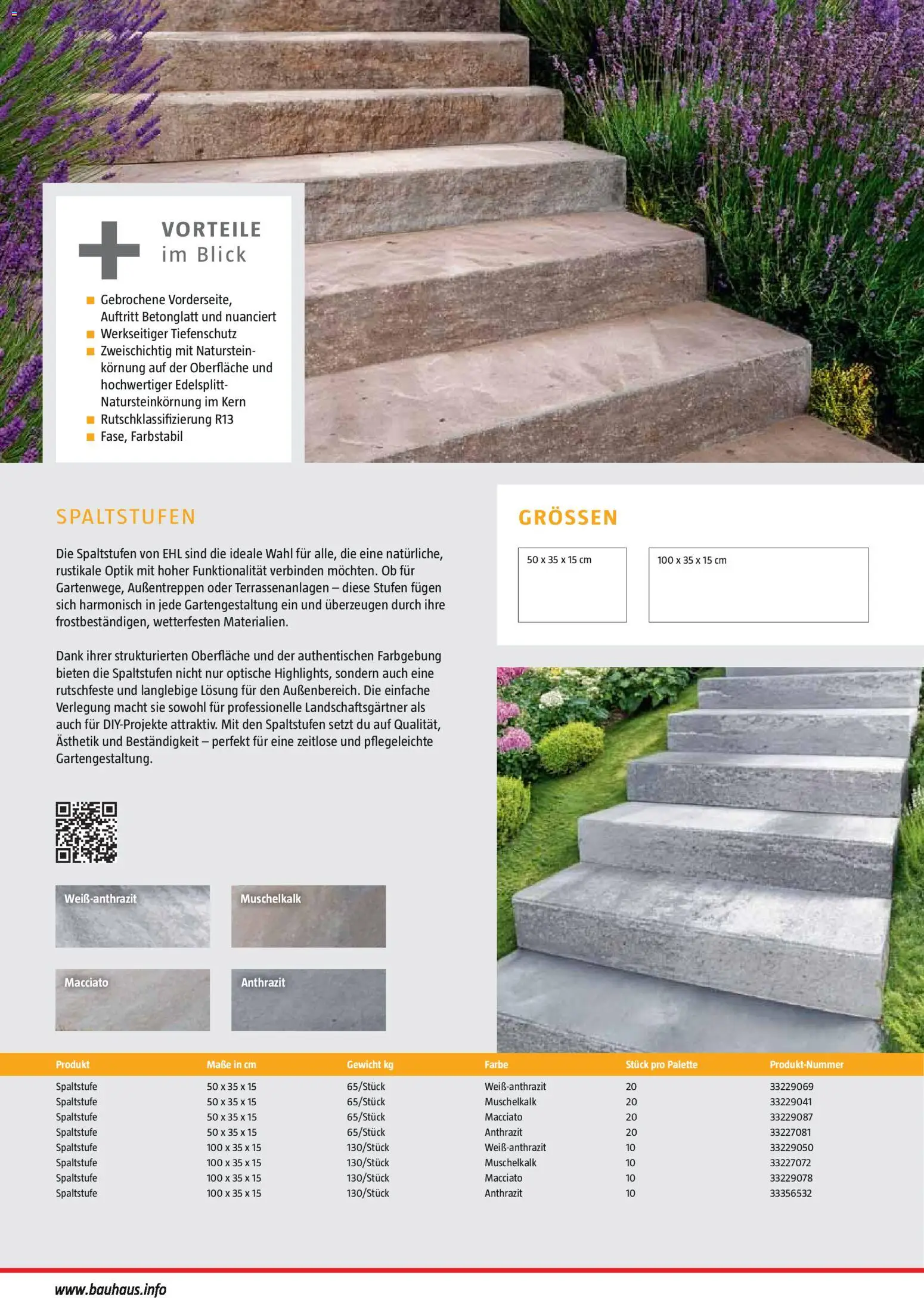 Bauhaus Gartenbaumaterialien 2026 – gültig ab 02.03.2026 | Seite: 134 | Produkte: Gewicht