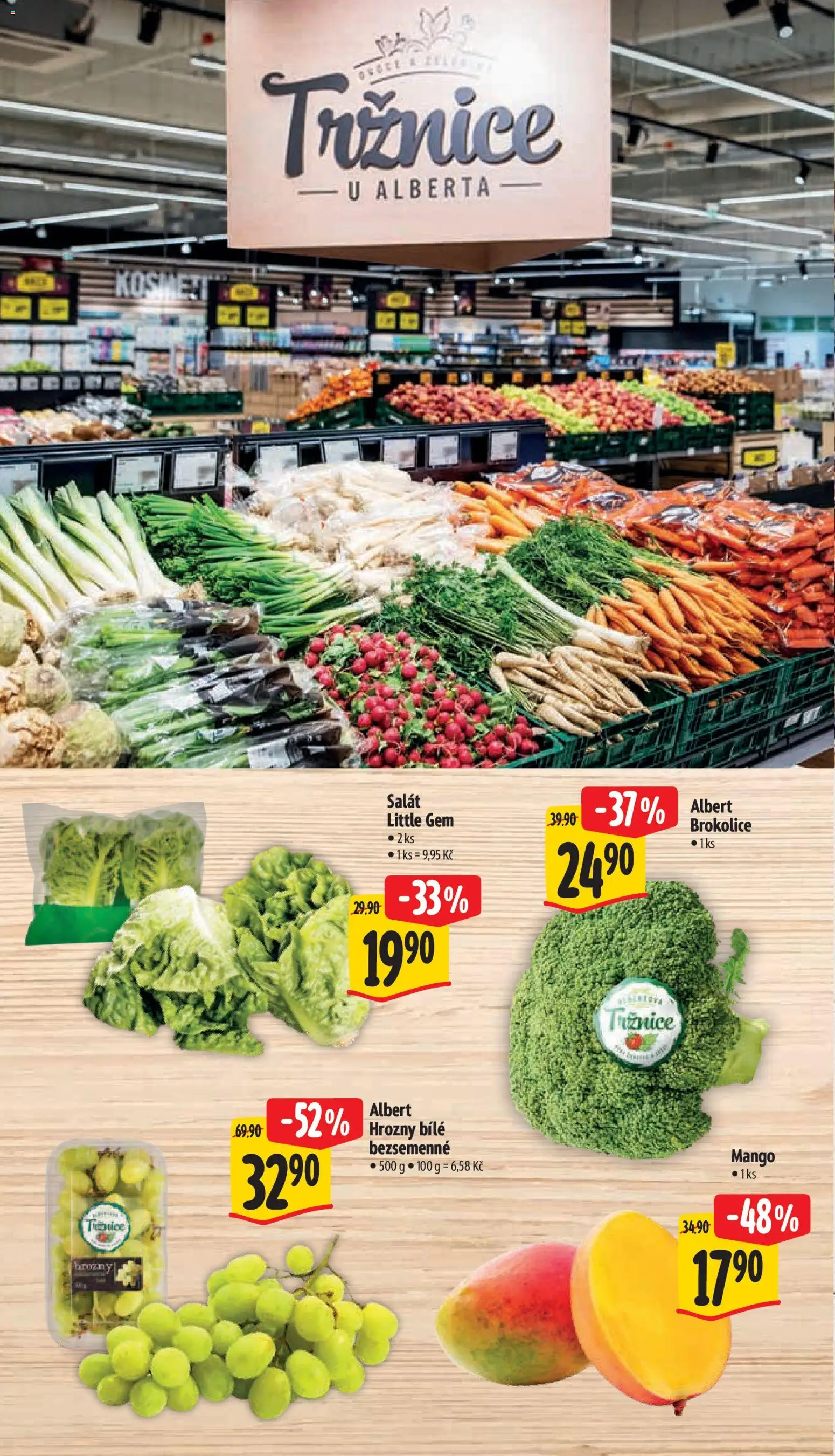 Albert leták - Hypermarket - Vestec od 22.07.2026 | Strana: 6 | Produkty: Mango, Salát, Brokolice, Hrozny