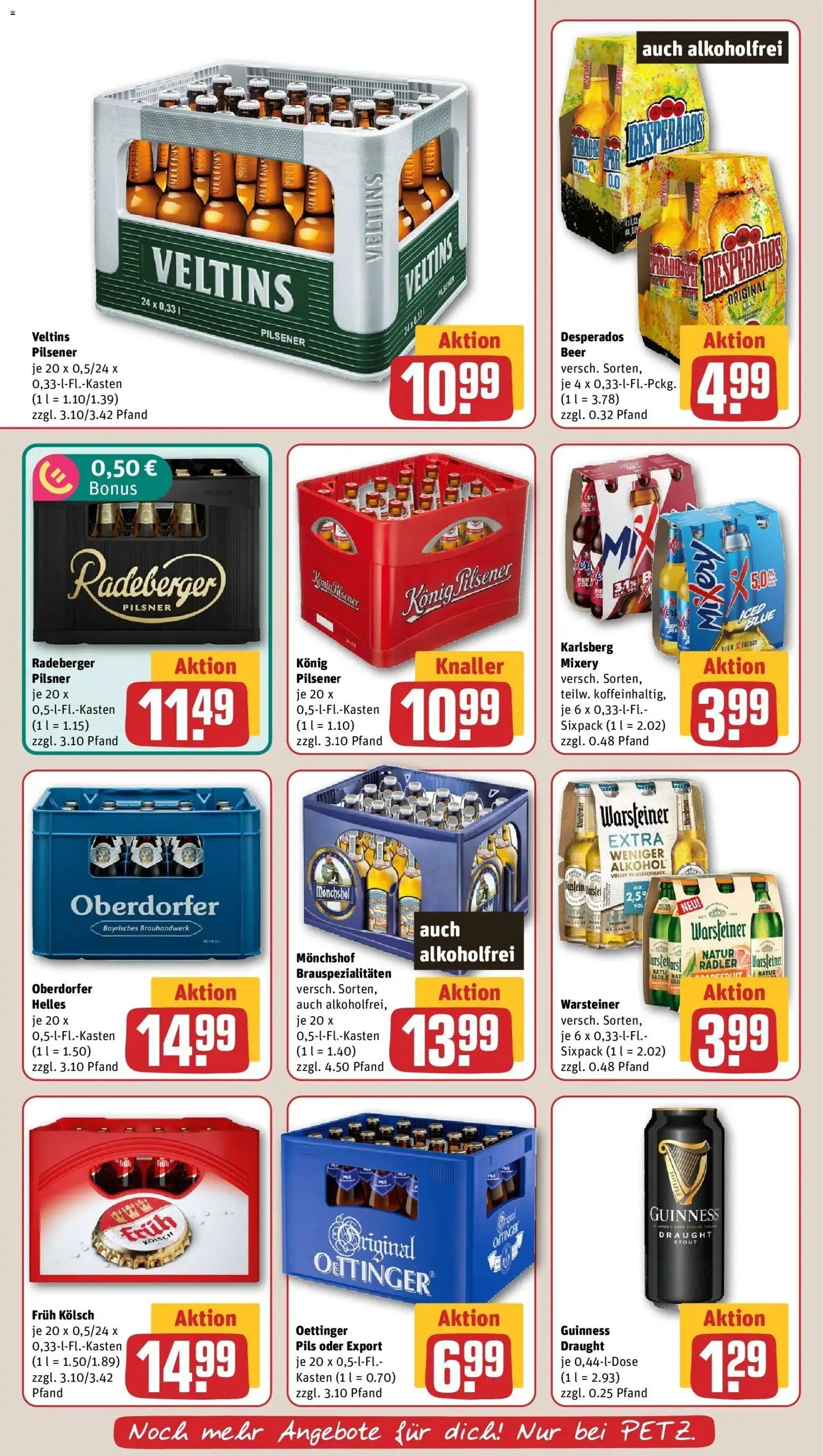 REWE Prospekt ab 26.10.2026 zum Blättern » Angebote | Seite: 19 | Produkte: Konig pilsener, Energy, Desperados, Veltins