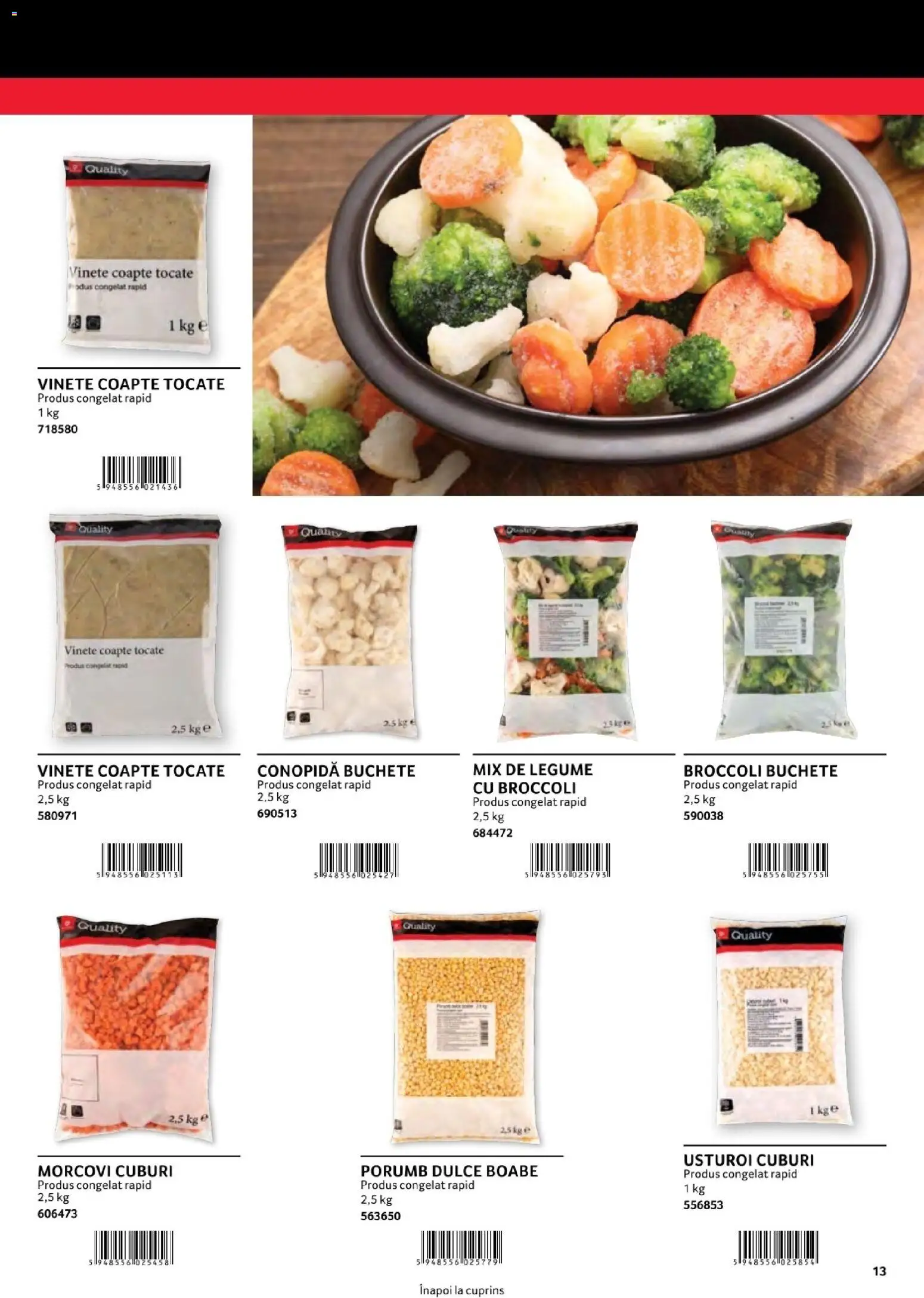 Noul catalog Selgros – valabil de la 01.08.2026 | Pagină: 13 | Produse: Conopidă, Morcovi, Legume, Usturoi