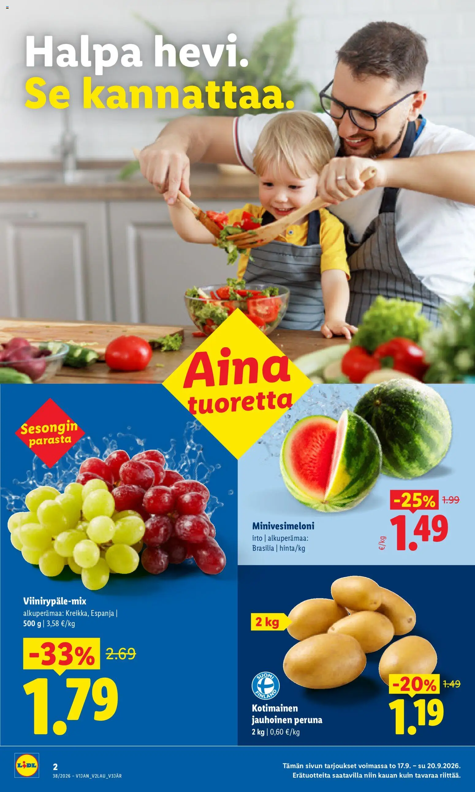 Lidl tarjoukset - Helsinki – voimassa 17/09/2026 alkaen | Sivu: 2 | Tuotteet: Peruna