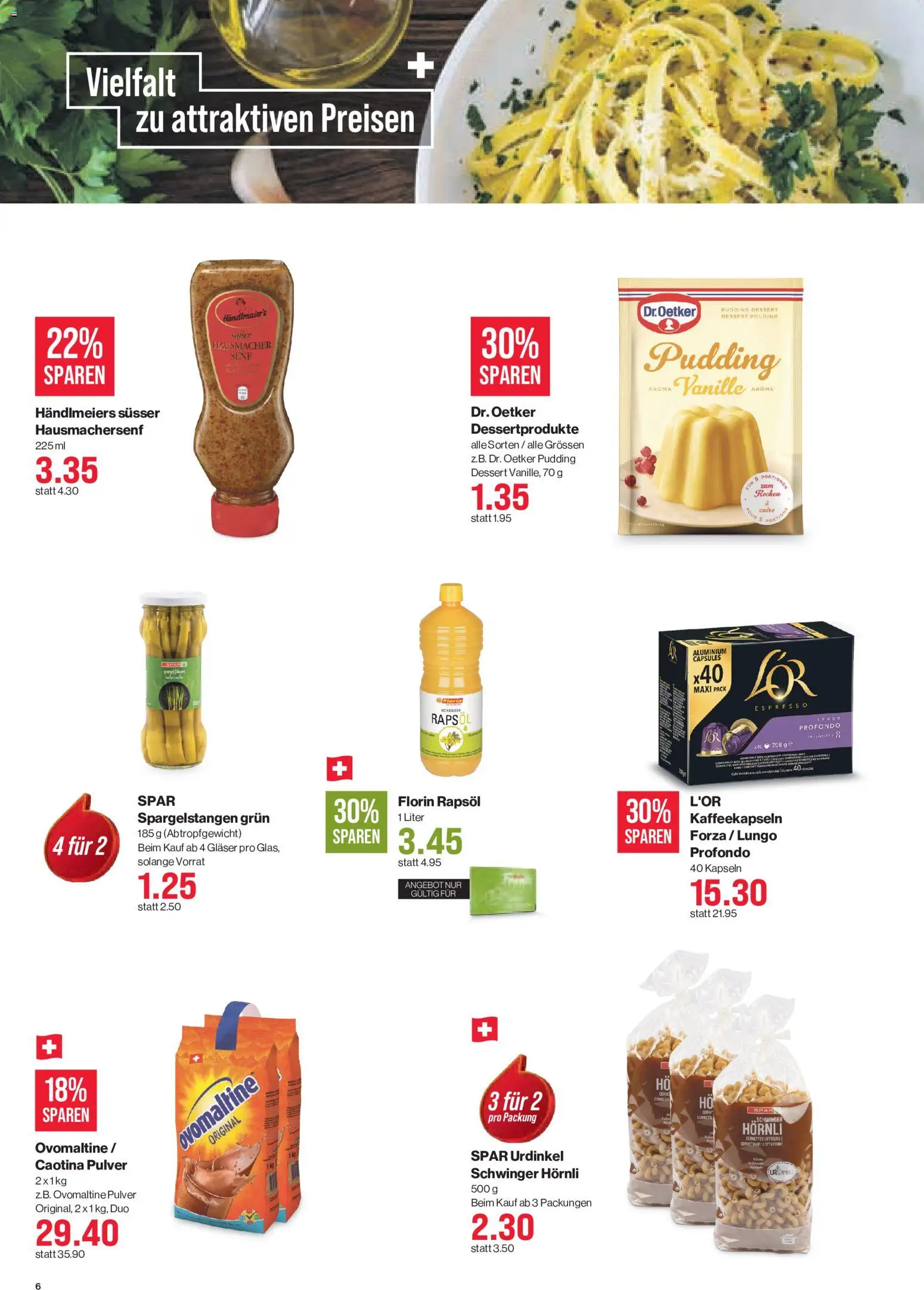 SPAR - SPAR Handels AG – gültig ab 10.09.2026 | Seite: 6 | Produkte: Rapsöl, Vanille, Pulver, Pudding
