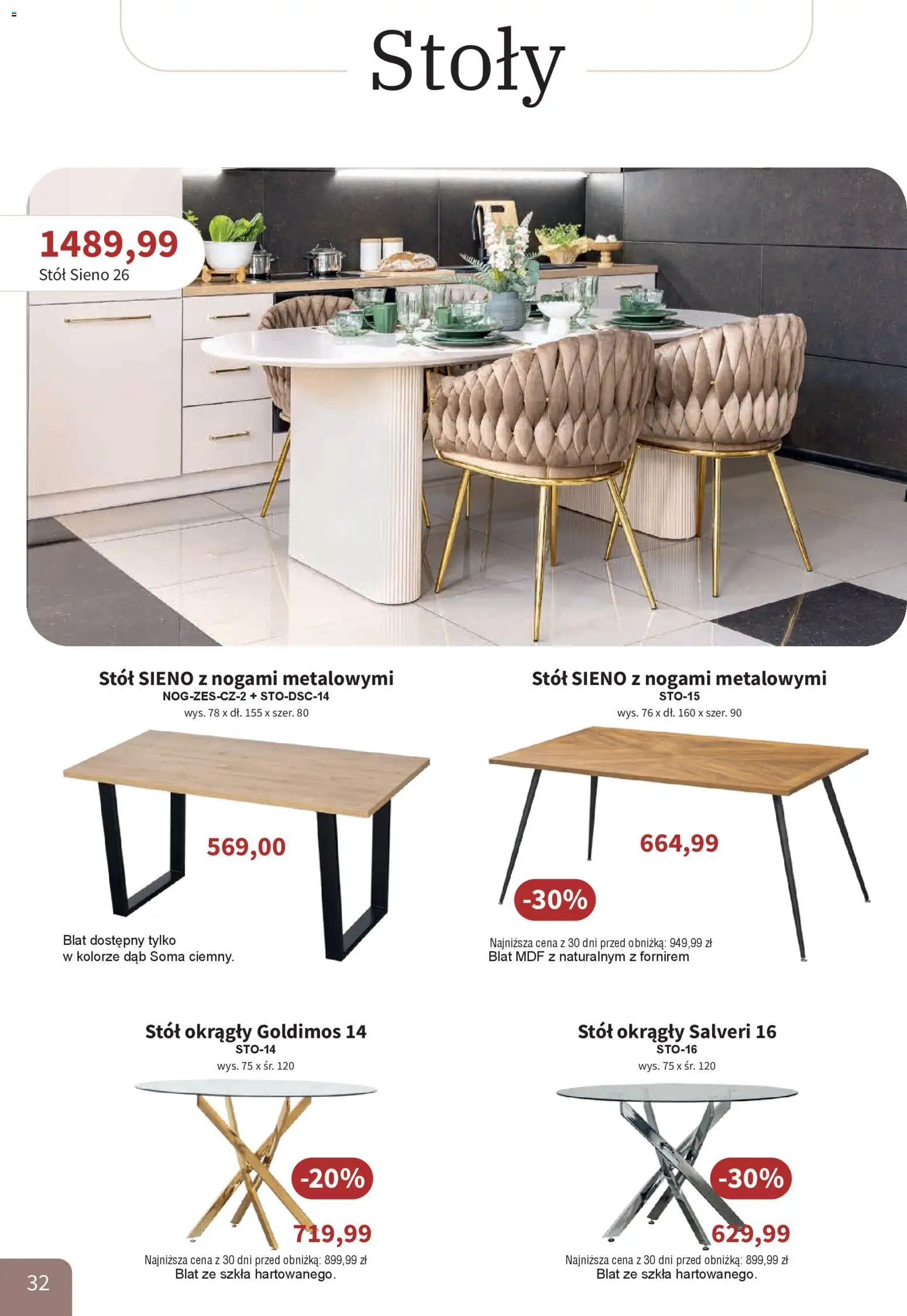Bodzio Katalog od 01.04.2026 | Strona: 32 | Produkty: Stół
