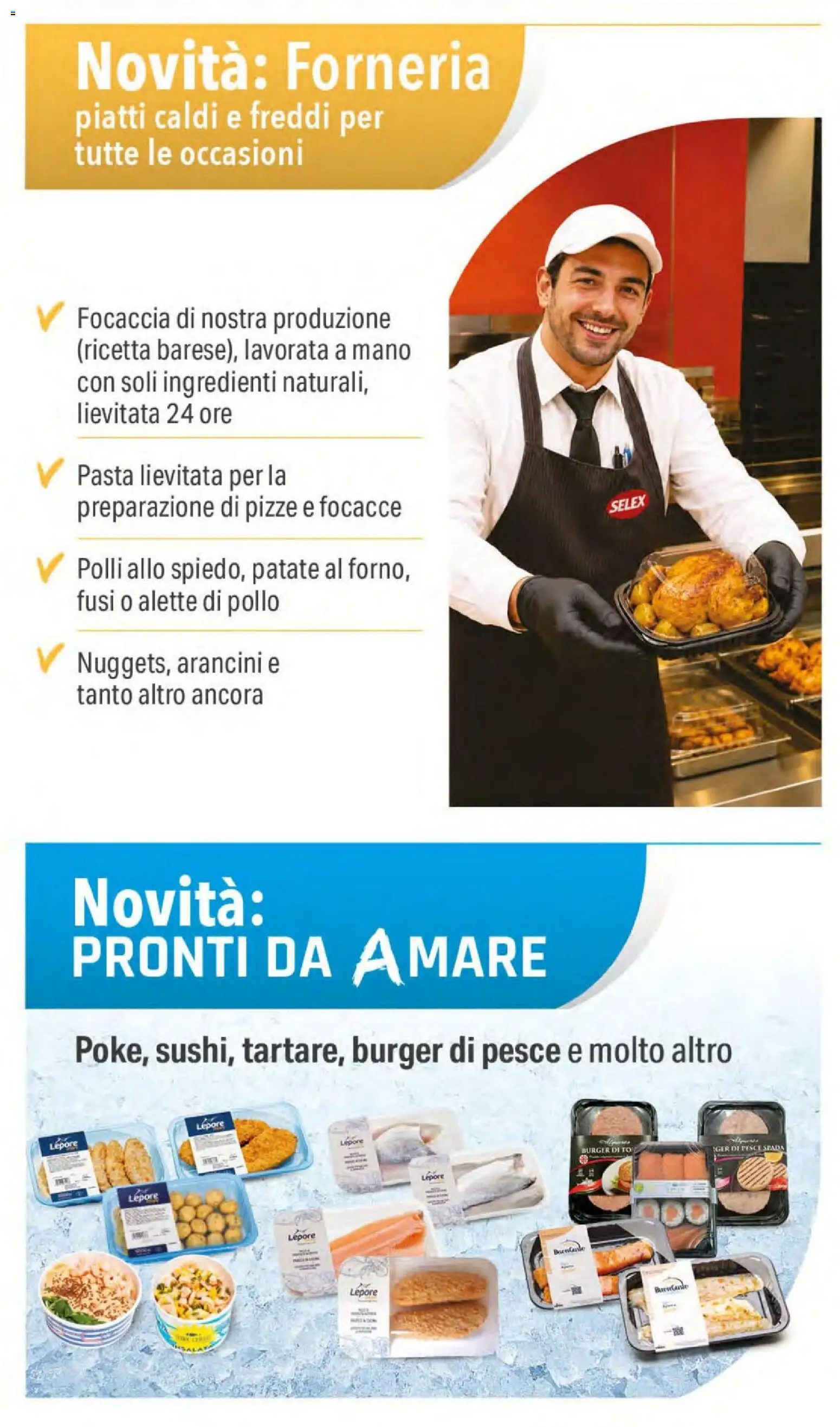 Volantino DOK del 14/07/2026 | Pagina: 3 | Prodotti: Pesce, Focaccia, Patate, Pesce spada