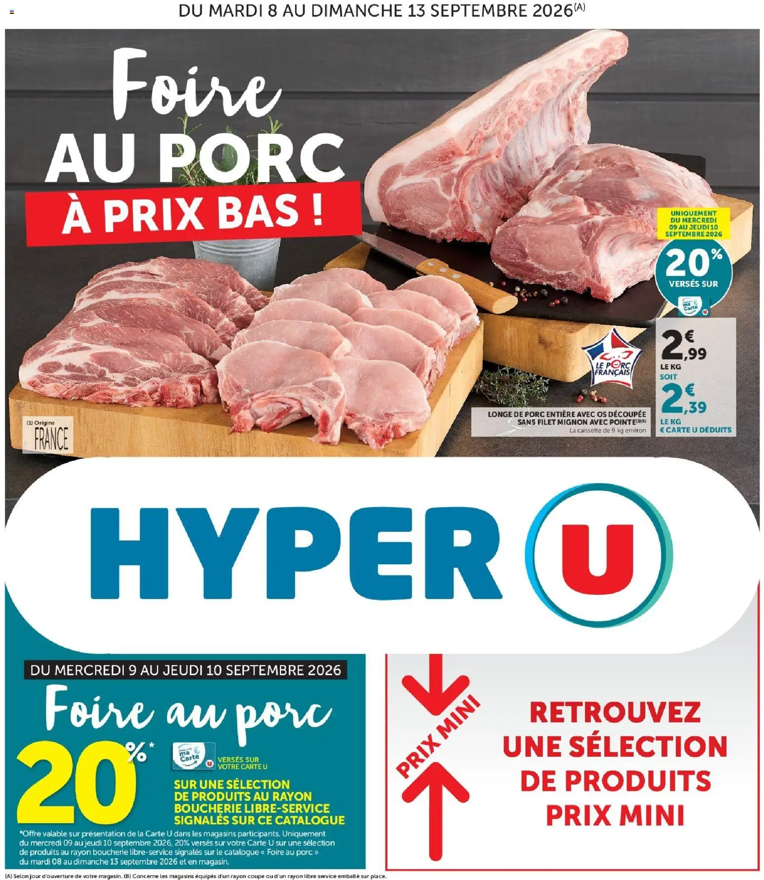 {H1} | Page: 1 | Produits: Filet mignon, Longe de porc, Porc, Foire au porc