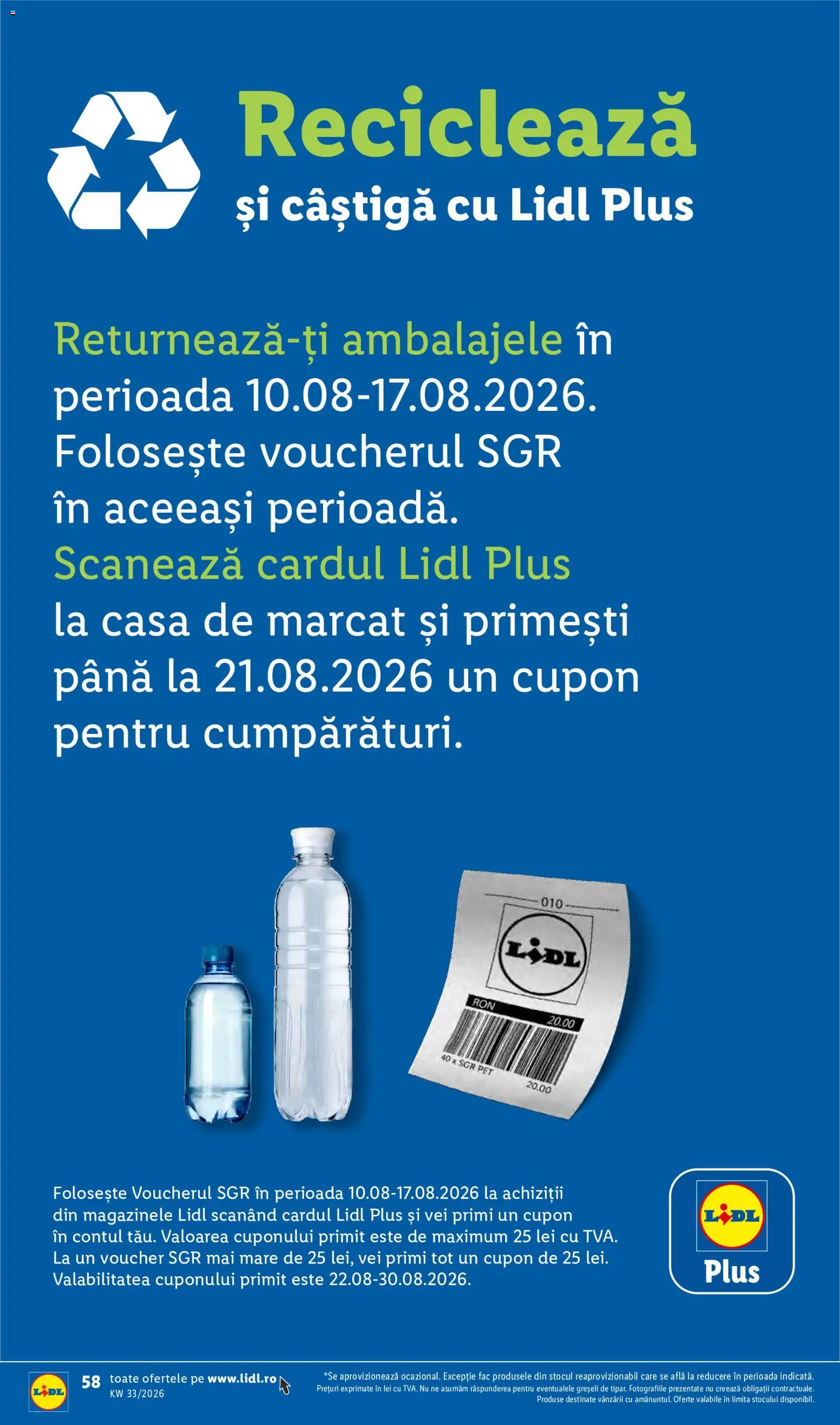 Noul catalog Lidl – valabil de la 10.08.2026 | Pagină: 58 | Produse: Plus