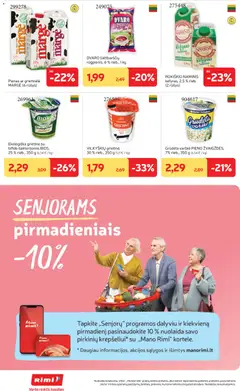 Rimi leidinys galioja nuo 12.05.2026 | Puslapis: 22 | Prekių: Grietinėlė, Pienas, Varškė, Grietinė