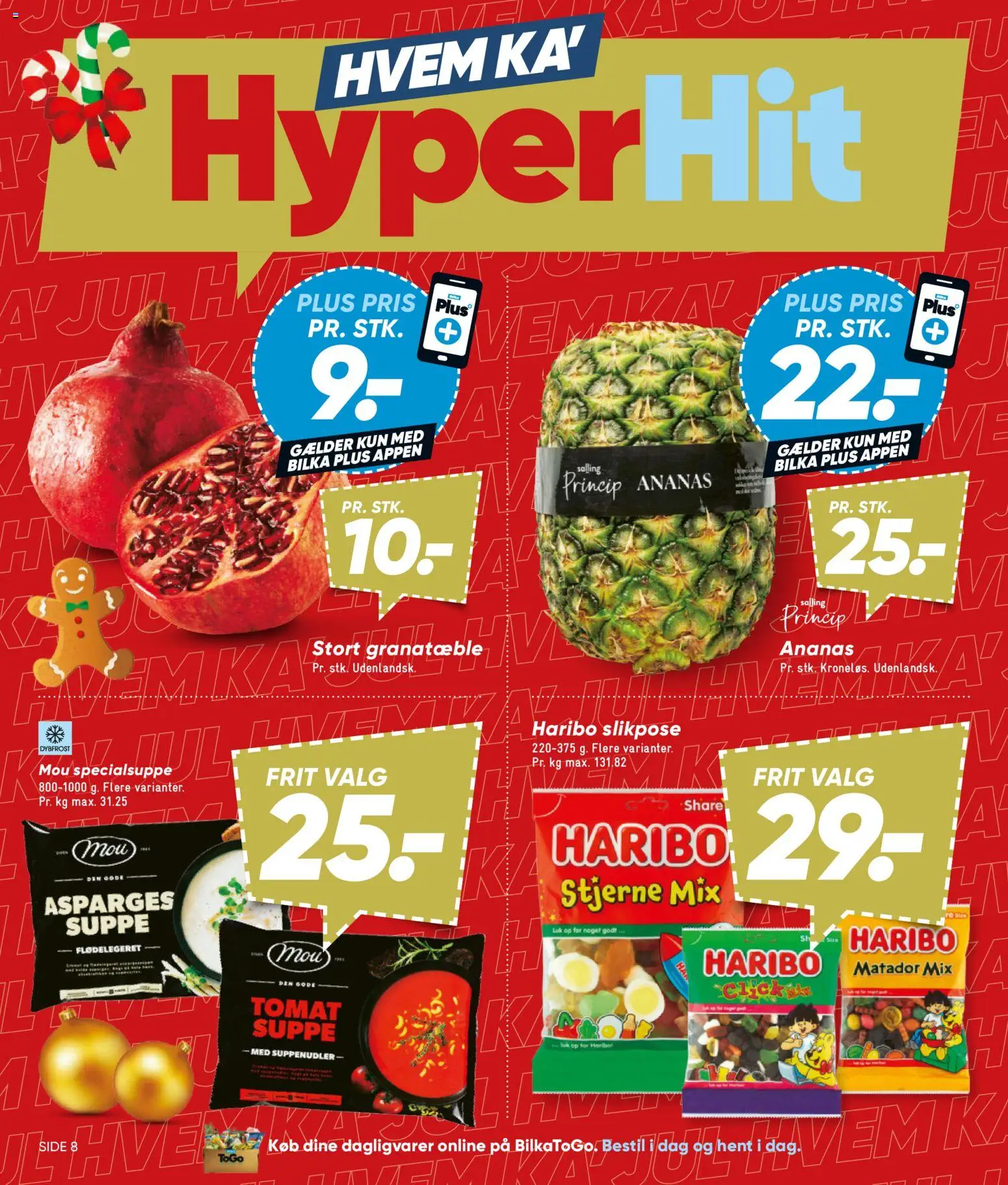 Bilka tilbudsavis – gyldig fra 30/10/2026 | Side: 8 | Produkter: Dagligvarer, Ananas, Suppe, Asparges