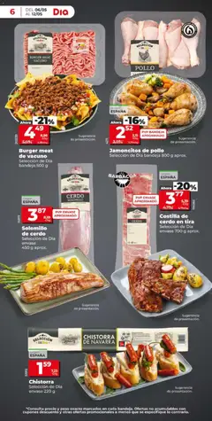 Vista previa Jamoncitos de pollo, Selección de Dia bandeja 800 g aprox. válido desde el 06.05.2026 | Página: 6