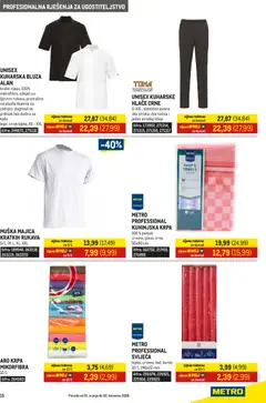 Metro - Gastro - Pregled kataloga iz trgovine Metro, vrijedi od 01.07.2026 | Stranica: 15 | Proizvodi: Krpa, Bluza, Majica, Hlače