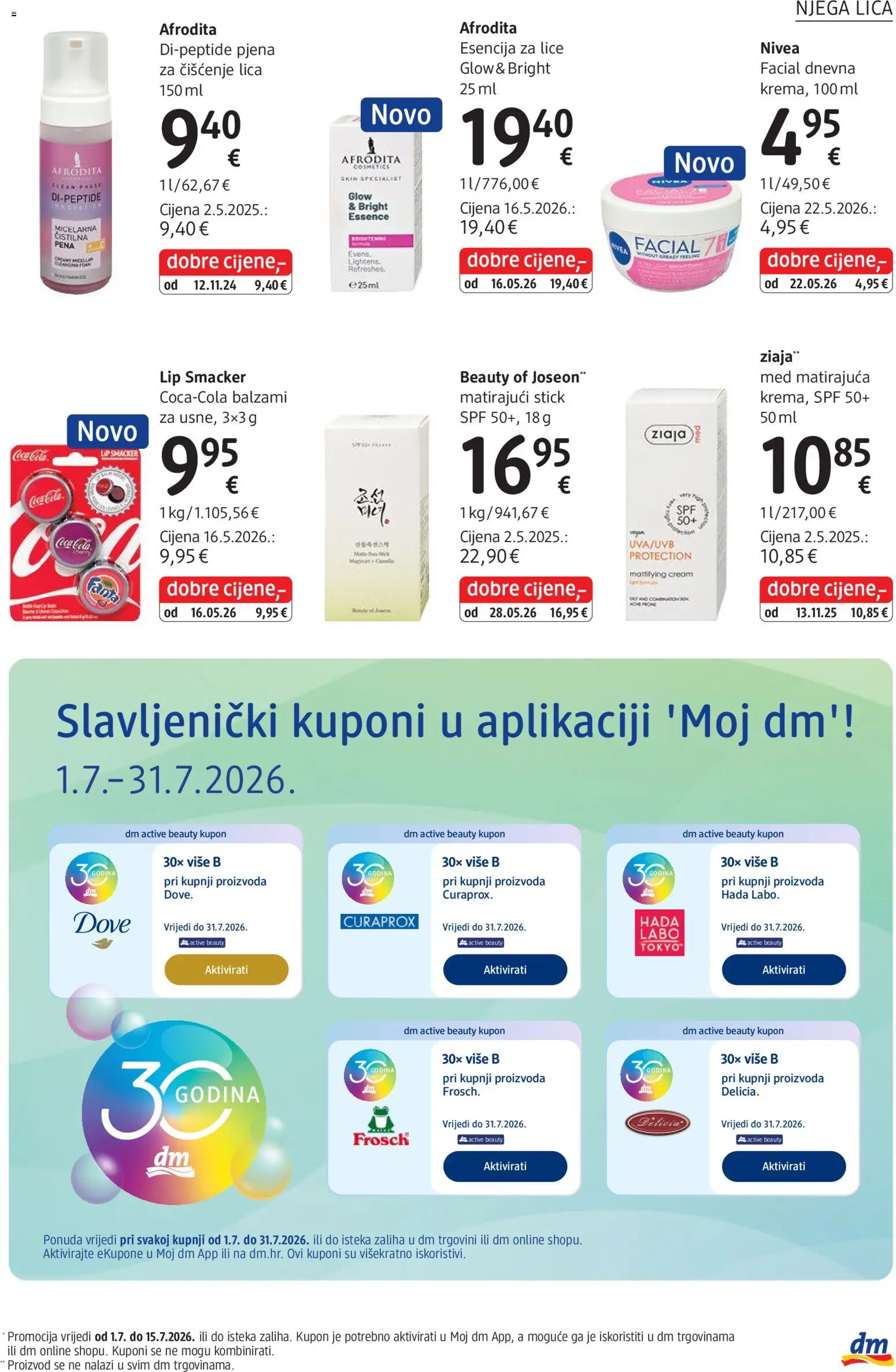 DM katalog | vrijedi od 01.07.2026 | Stranica: 27 | Proizvodi: Med, Nivea, Dove