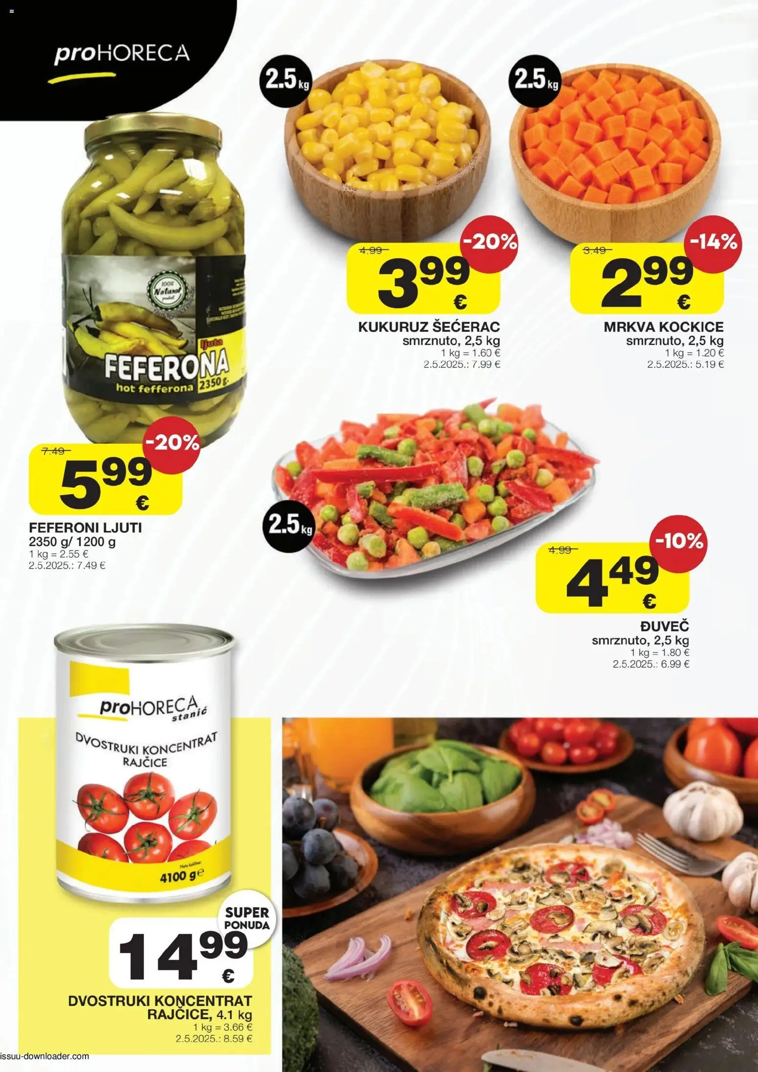 Stanić Diskont katalog | vrijedi od 26.06.2026 | Stranica: 6 | Proizvodi: Kukuruz, Rajčice, Mrkva, Feferoni