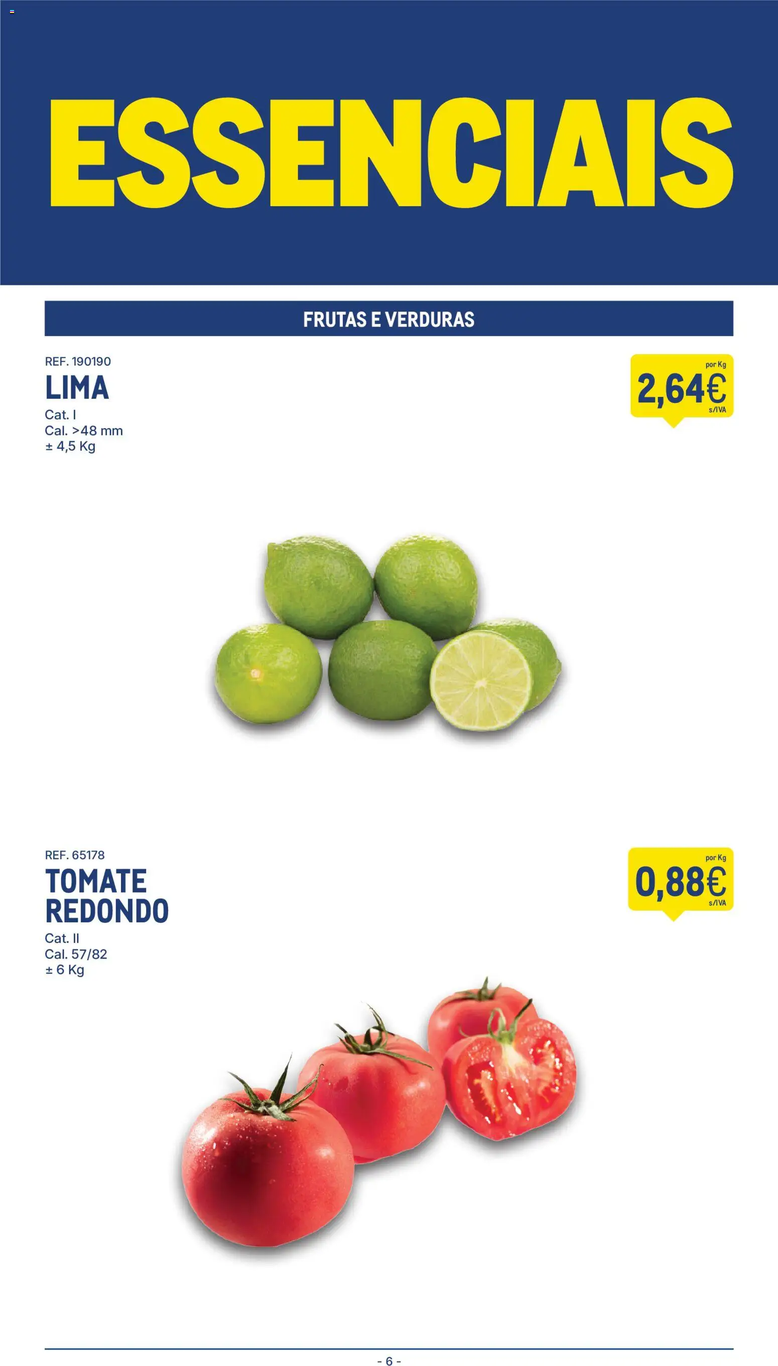 Makro folheto │ válido de 11/08/2026 | Página: 6 | Produtos: Frutas, Tomate, Lima