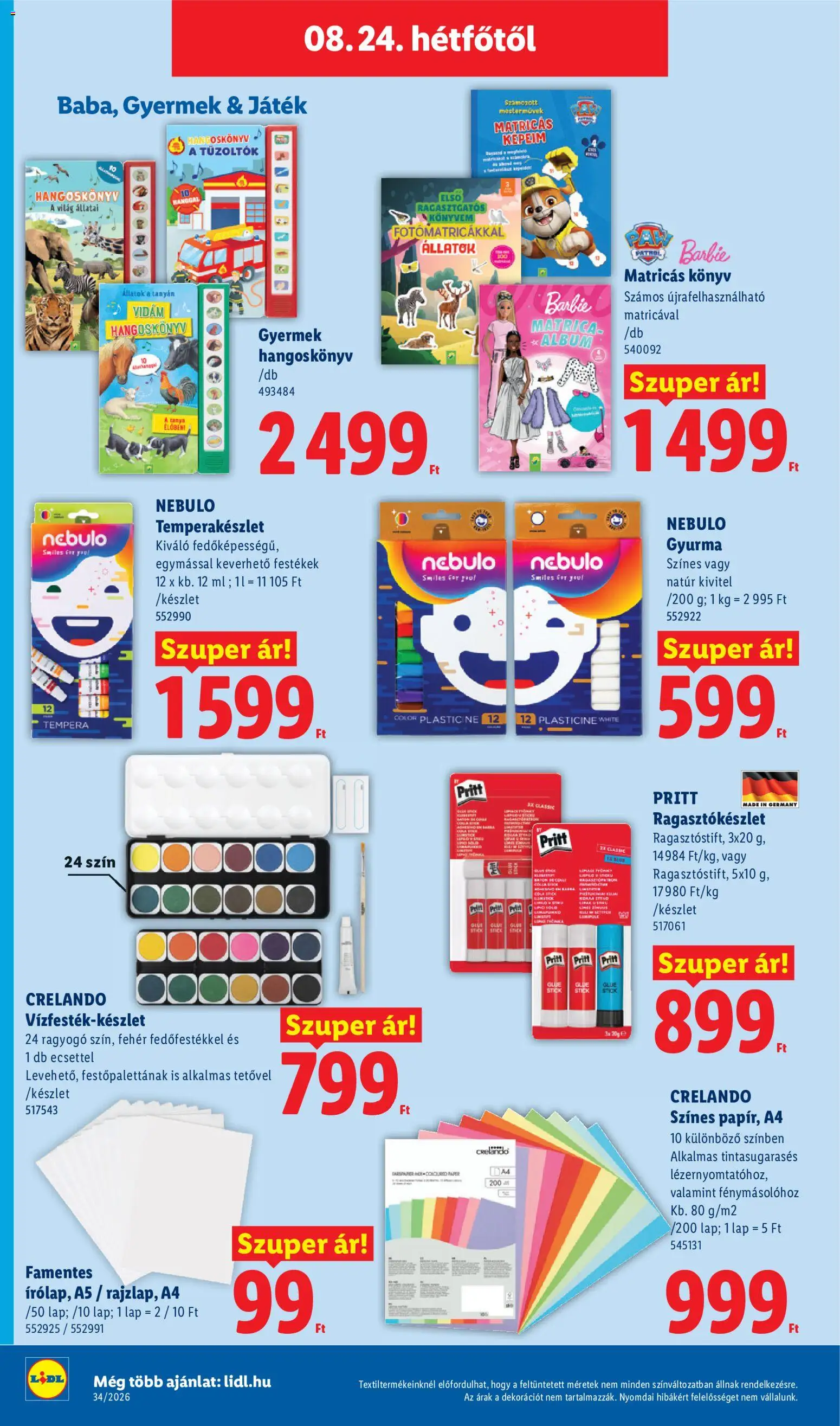 Lidl akciós ujság - amely érvényes a következő dátumtól: 2026.08.19. | Oldal: 44