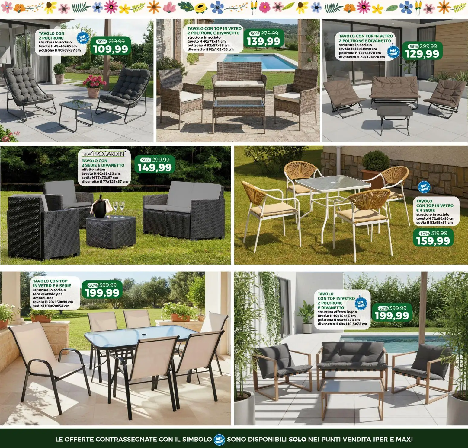 Volantino Happy Casa del 03.06.2026 | Pagina: 6 | Prodotti: Top, Poltrona, Tavolo, Sedia