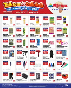 Africa Cash & Carry specials catalogue – valid from 21.05.2026 | Page: 29