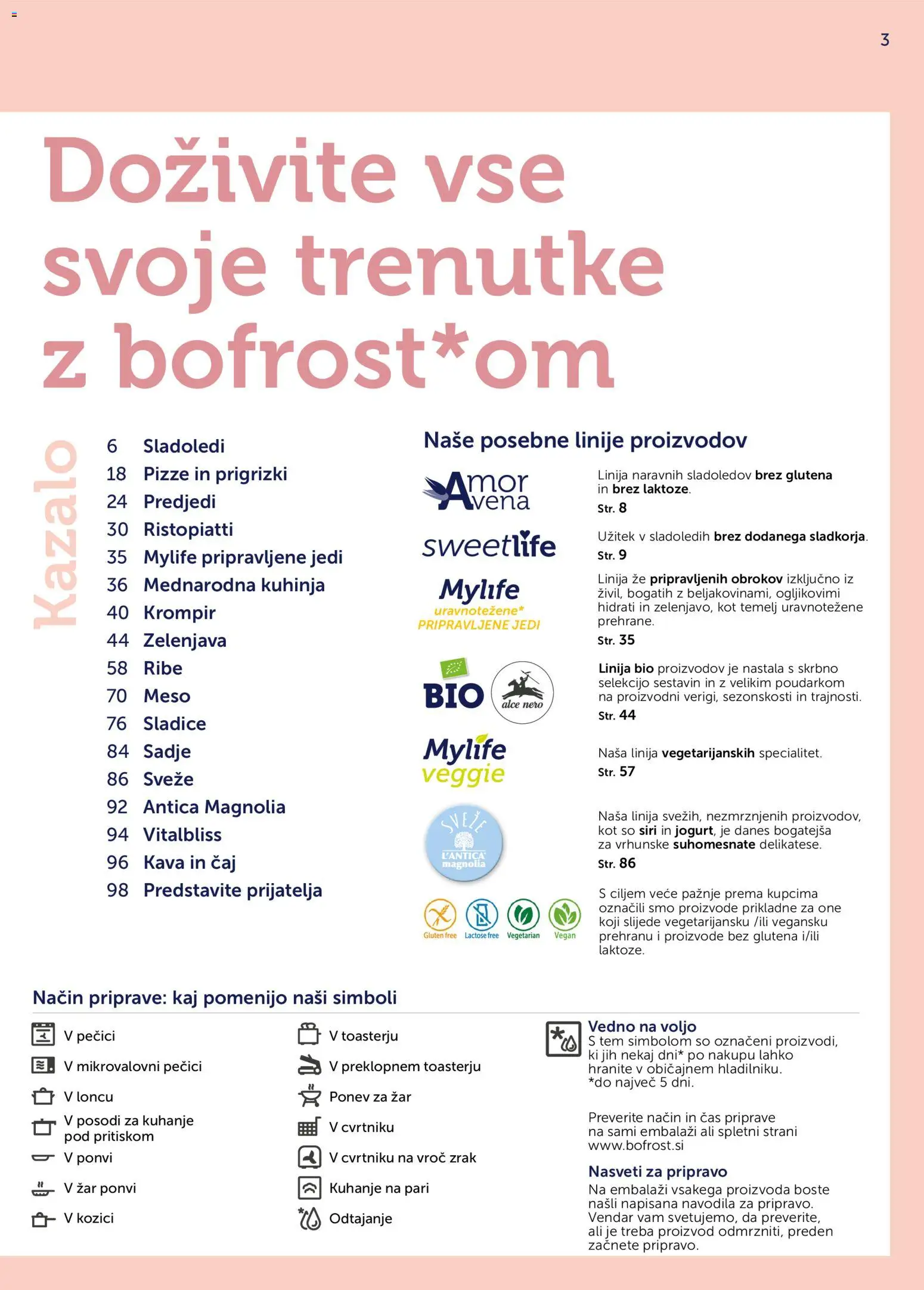 Novi Bofrost katalog ponudbe – veljaven od 01.10.2026 | Stran: 3 | Izdelki: Kuhinja, Ribe, Caj, Krompir