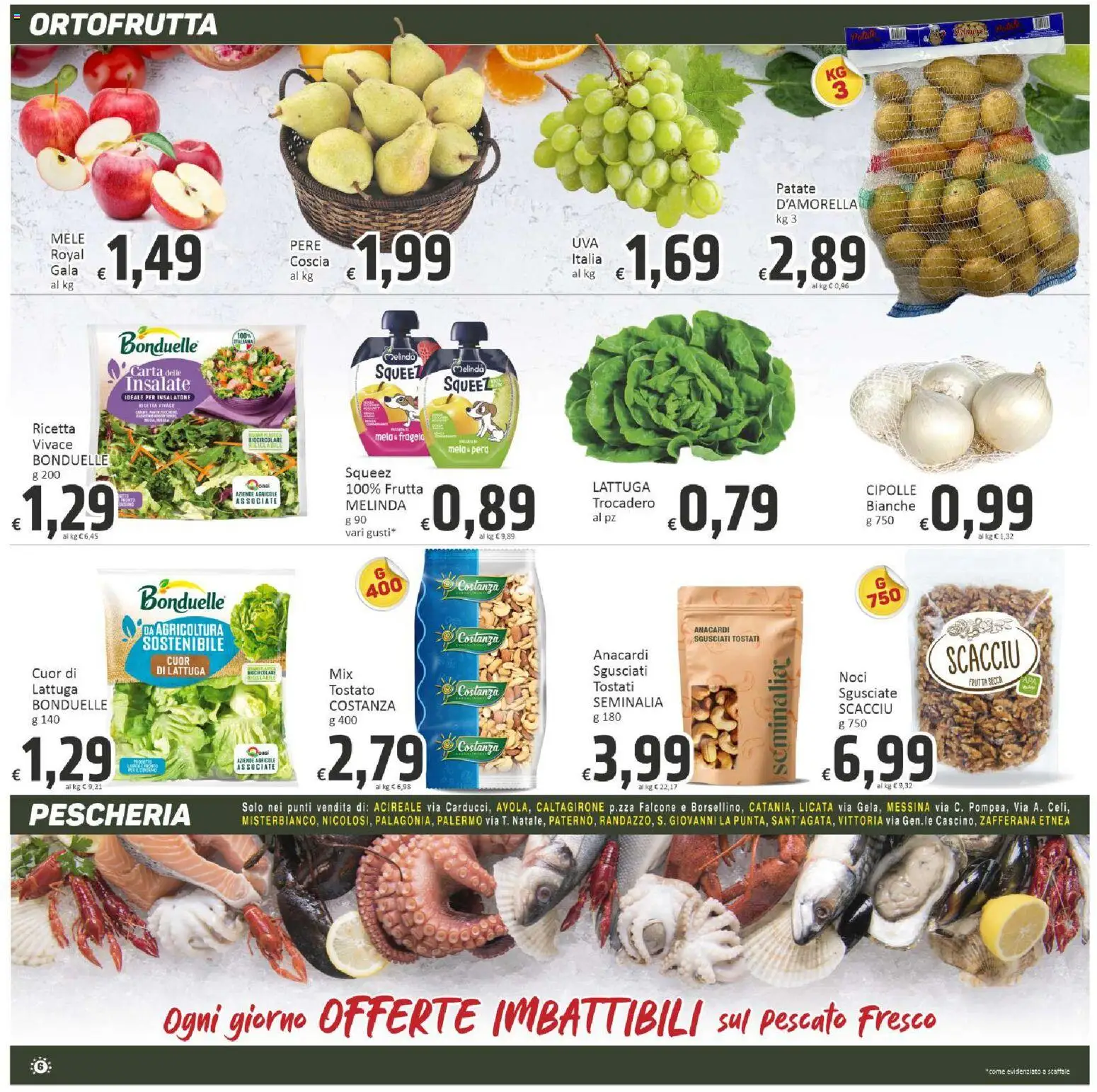 Volantino Paghi Poco del 22/09/2026 | Pagina: 6 | Prodotti: Mele, Patate, Cipolle, Scaffale