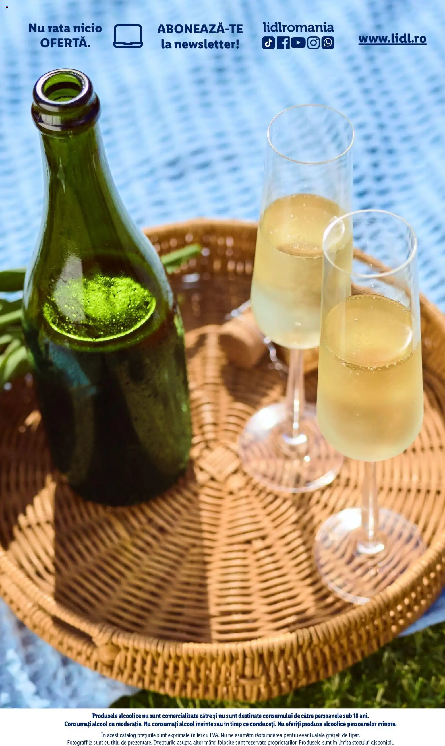Noul catalog Lidl – valabil de la 28.09.2026 | Pagină: 58 | Produse: Pahare, Coș, Rață, Prosecco