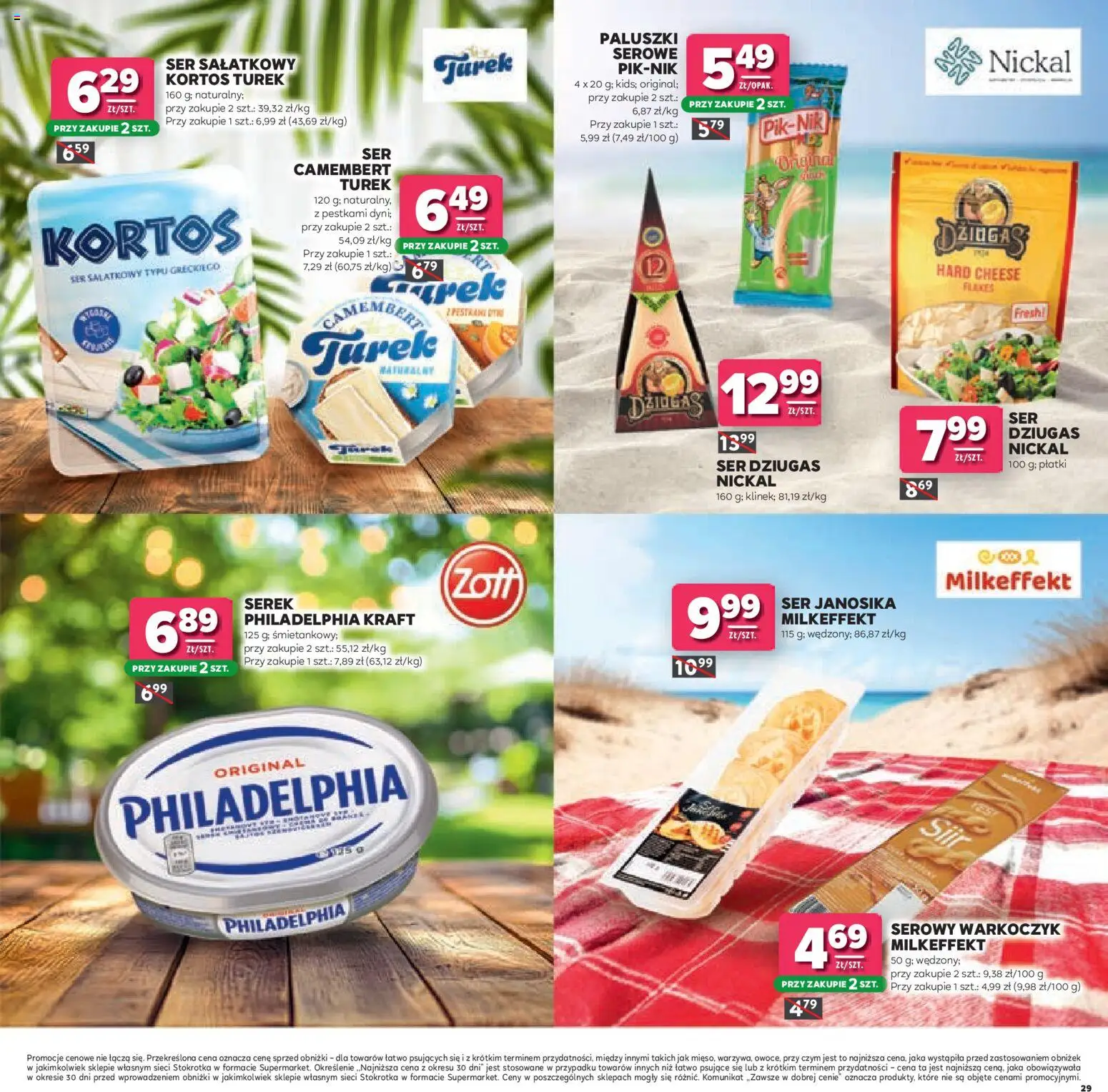 Stokrotka gazetka - Łap Okazje od 02.07.2026 | Strona: 29 | Produkty: Serek, Paluszki, Ser, Płatki