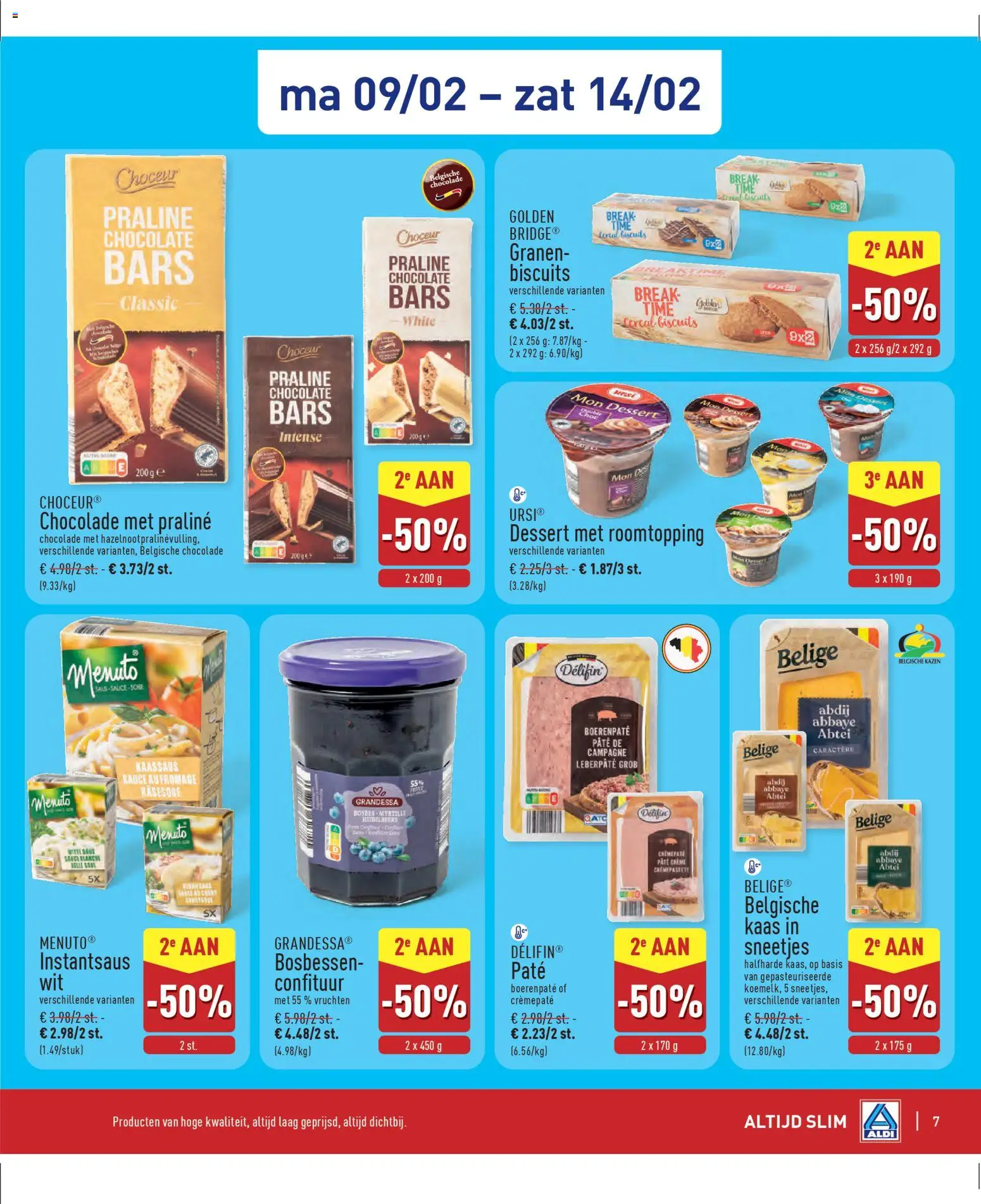 {H1} | Pagina: 7 | Producten: Granen, Pâté, Bosbessen, Crème