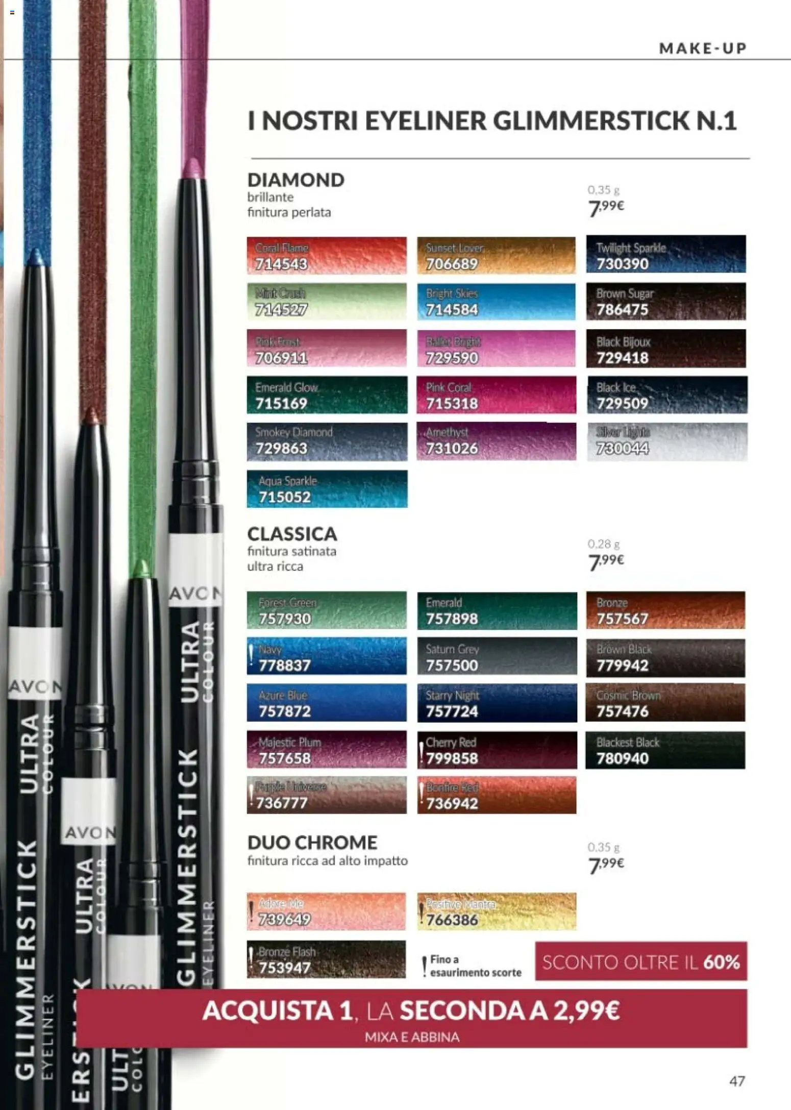 Volantino Avon del 01/10/2026 | Pagina: 47 | Prodotti: Eyeliner