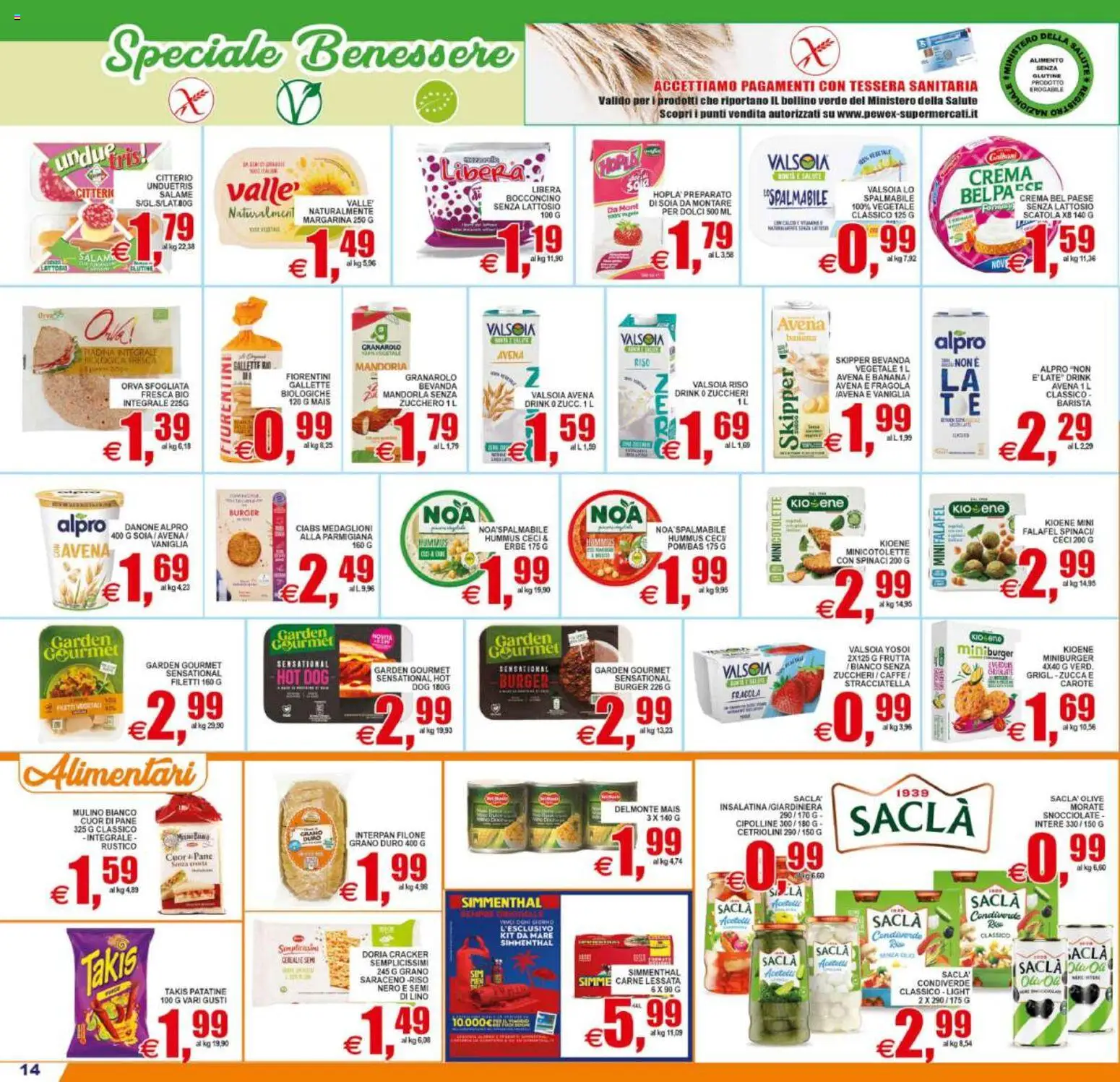 Volantino Pewex del 31/07/2026 | Pagina: 14 | Prodotti: Crema, Salame, Riso, Scatola