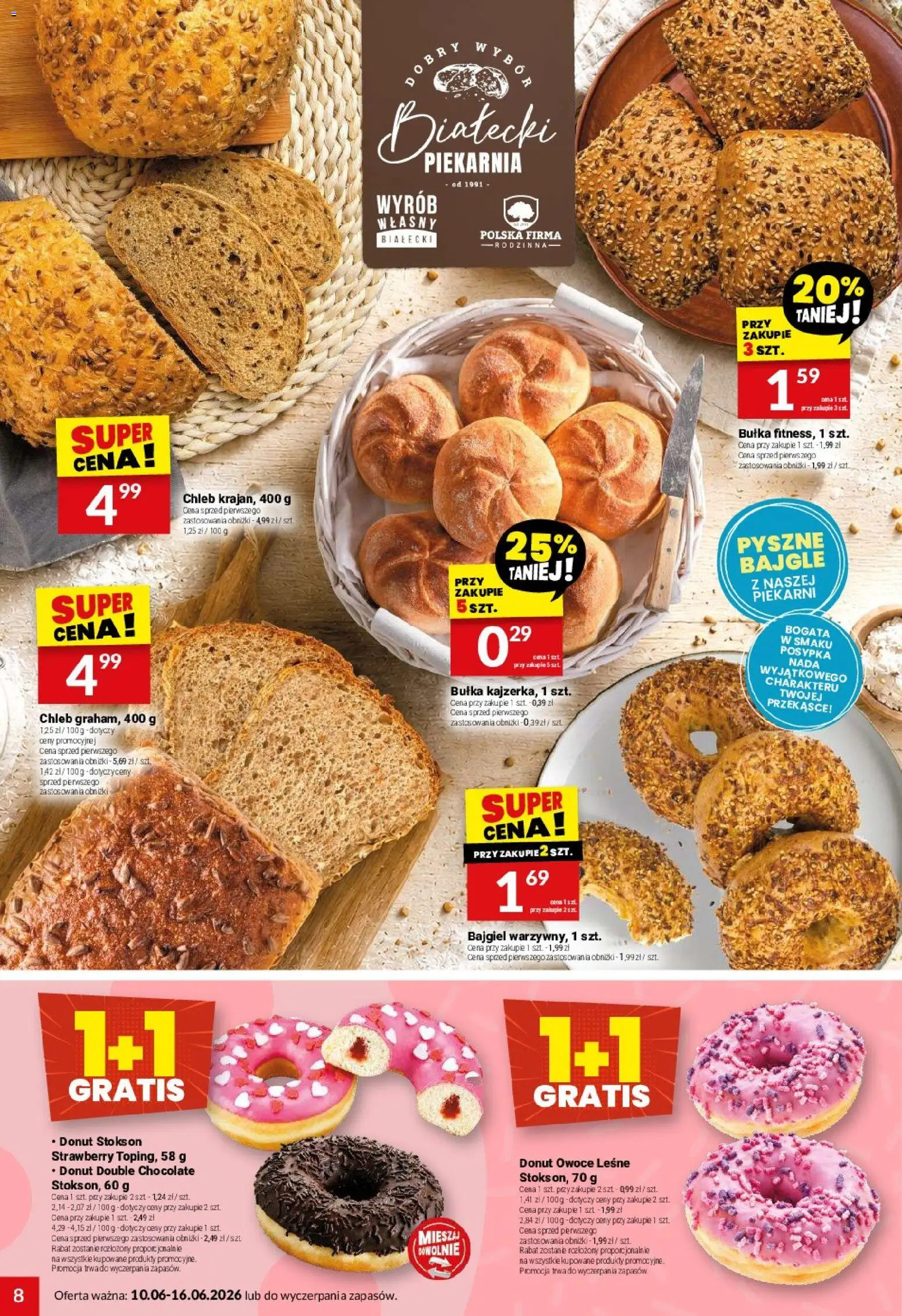 Twój Market gazetka od 10.06.2026 | Strona: 8 | Produkty: Piekarnia, Bułka, Chleb, Owoce